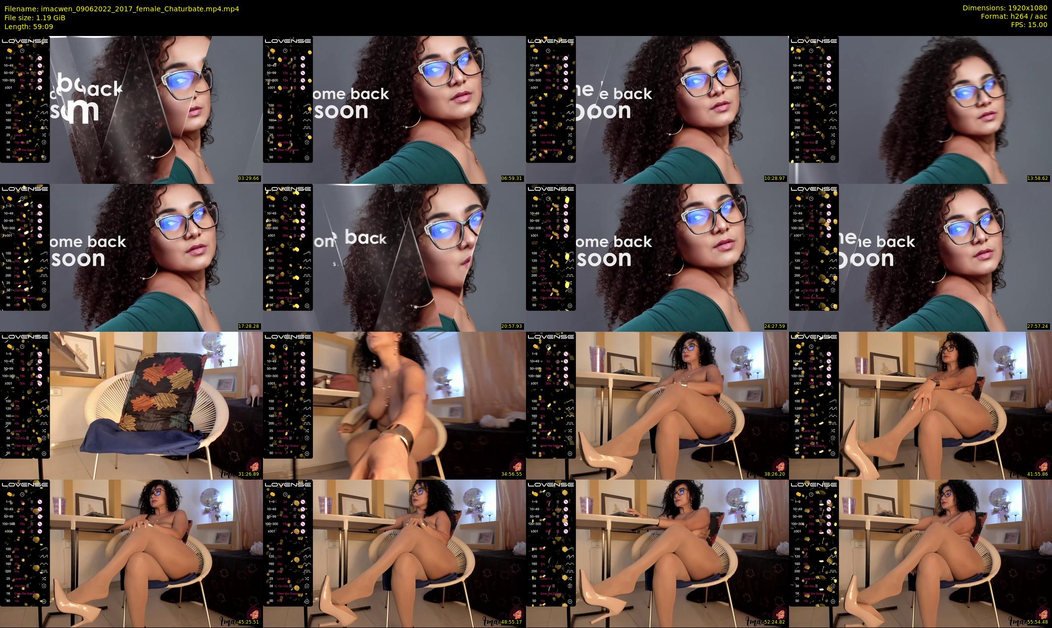 imacwen — 60 minute Chaturbate female cam show recording, 1080p, Jun 9, 2022