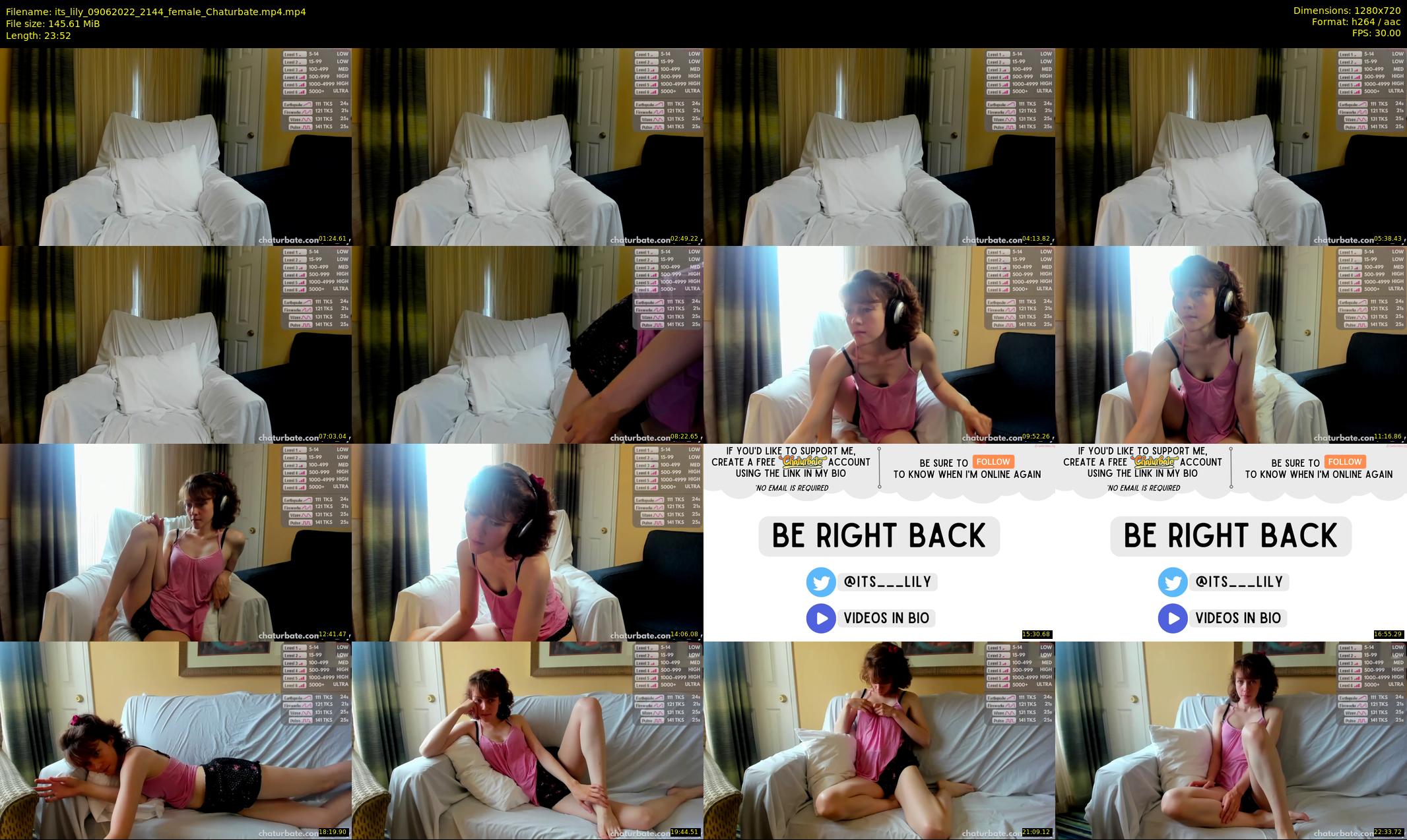 its_lily — 24 minute Chaturbate female cam show recording, 720p, Jun 9, 2022