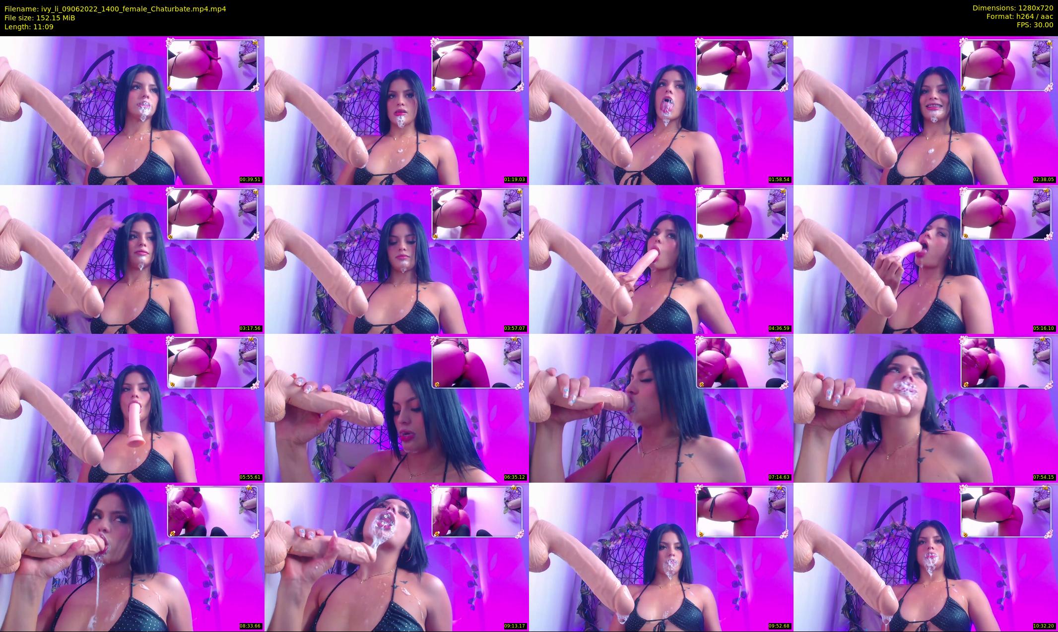 ivy_li — 12 minute Chaturbate female cam show recording, 720p, Jun 9, 2022