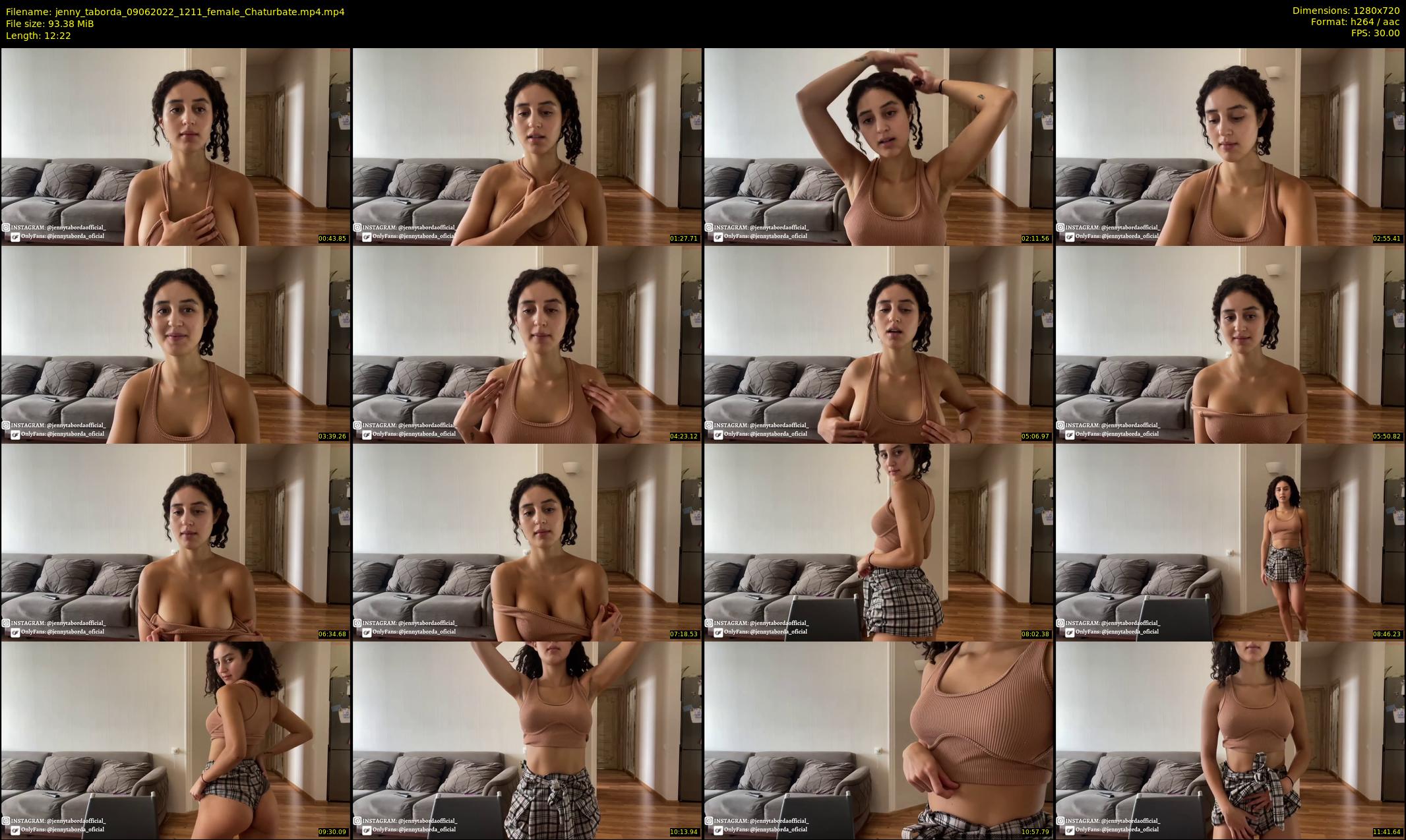 jenny_taborda — 13 minute Chaturbate female cam show recording, 720p, Jun 9, 2022