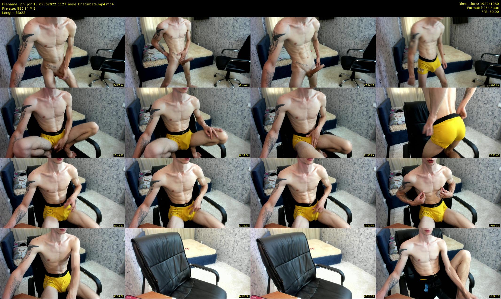 joni_joni18 — 54 minute Chaturbate male cam show recording, 1080p, Jun 9, 2022
