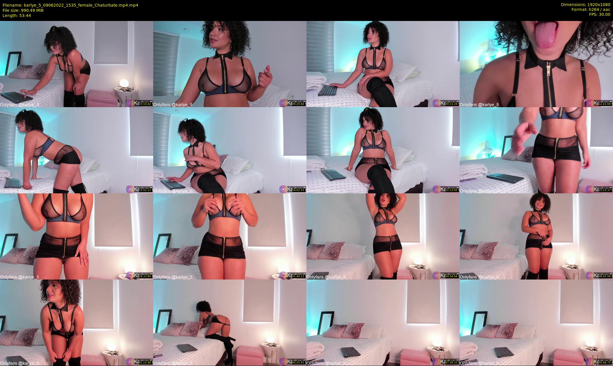 karlye_5 — 54 minute Chaturbate female cam show recording, 1080p, Jun 9, 2022
