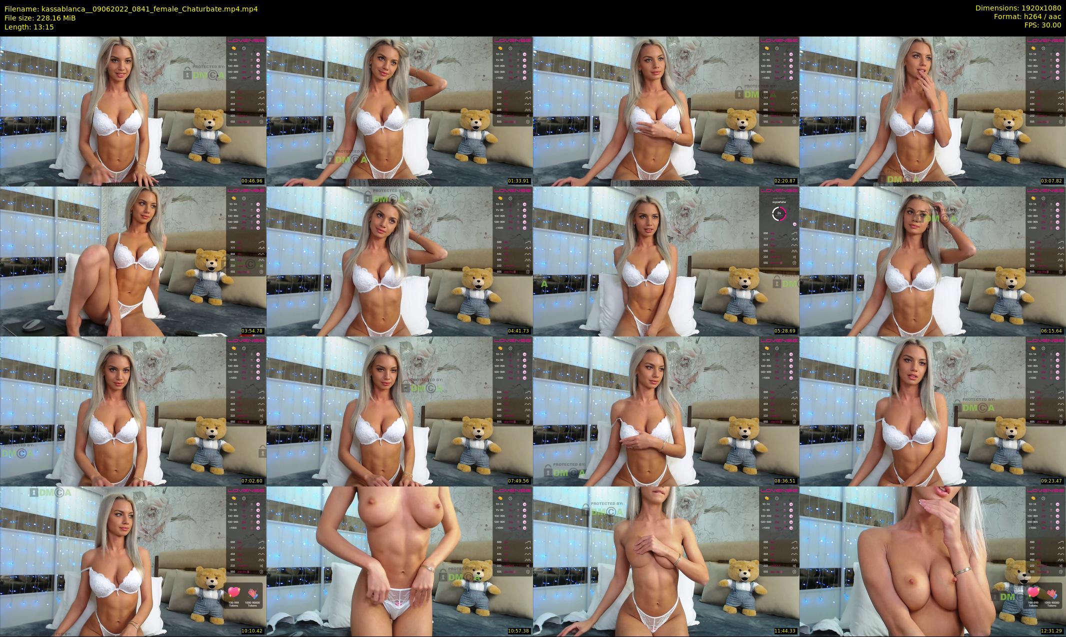 kassablanca_ — 14 minute Chaturbate female cam show recording, 1080p, Jun 9, 2022