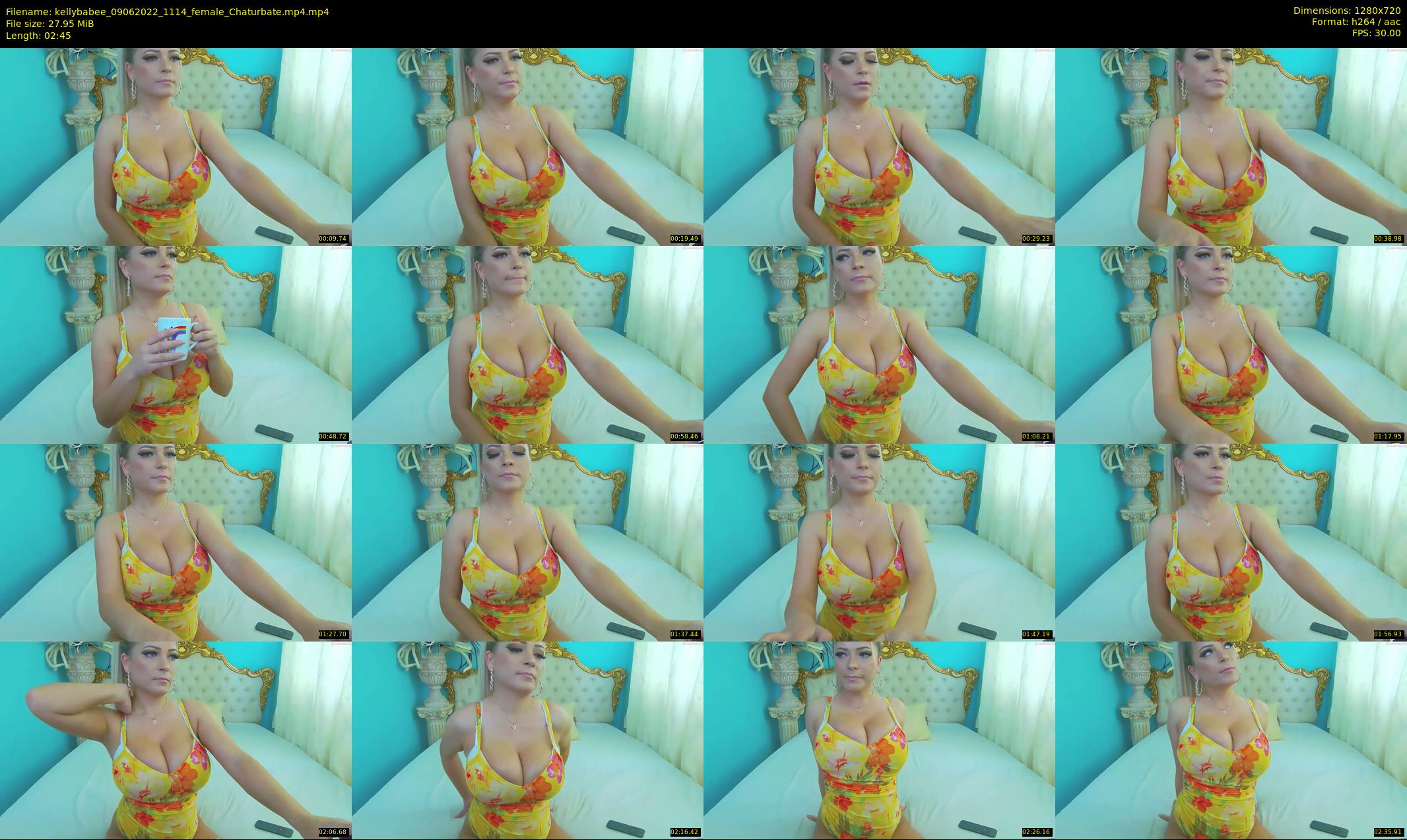 kellybabee — 3 minute Chaturbate female cam show recording, 720p, Jun 9, 2022
