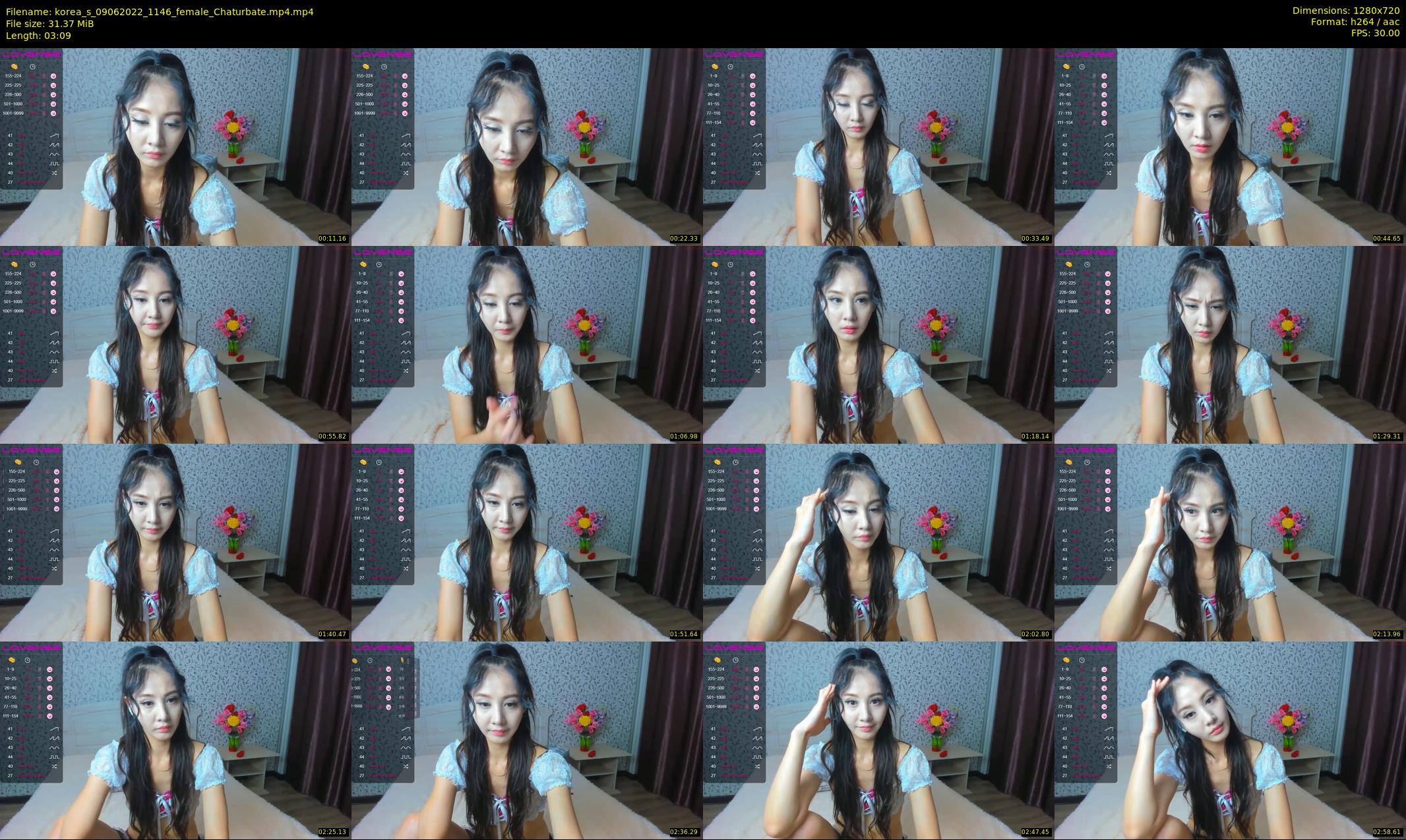 korea_s — 4 minute Chaturbate female cam show recording, 720p, Jun 9, 2022
