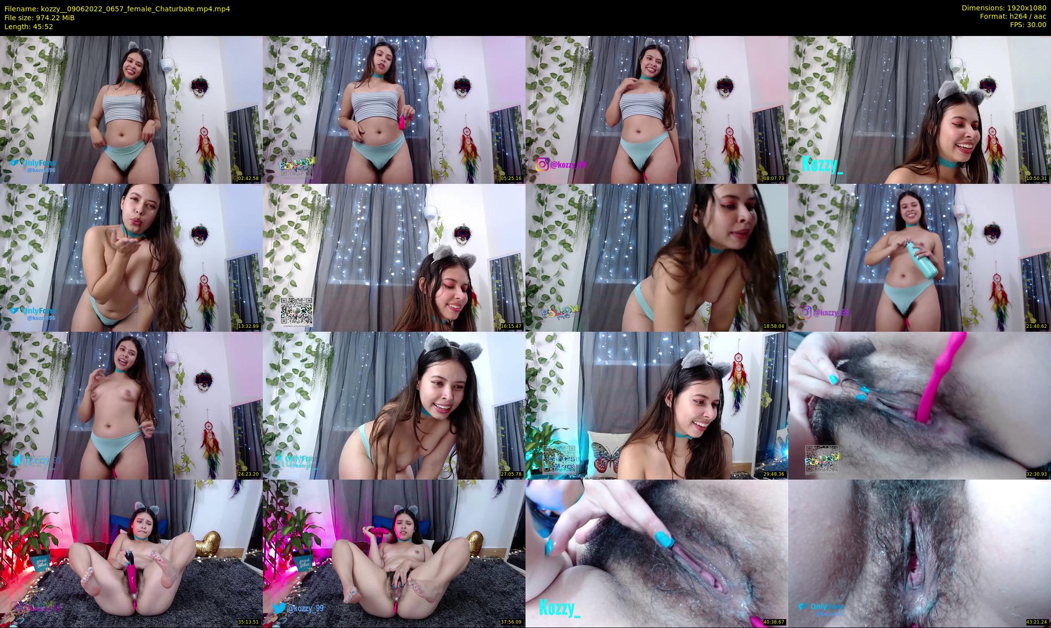 kozzy_ — 46 minute Chaturbate female cam show recording, 1080p, Jun 9, 2022