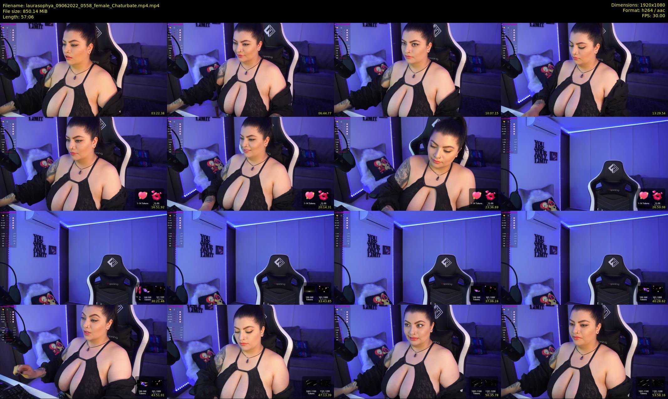 laurasophya — 58 minute Chaturbate female cam show recording, 1080p, Jun 9, 2022