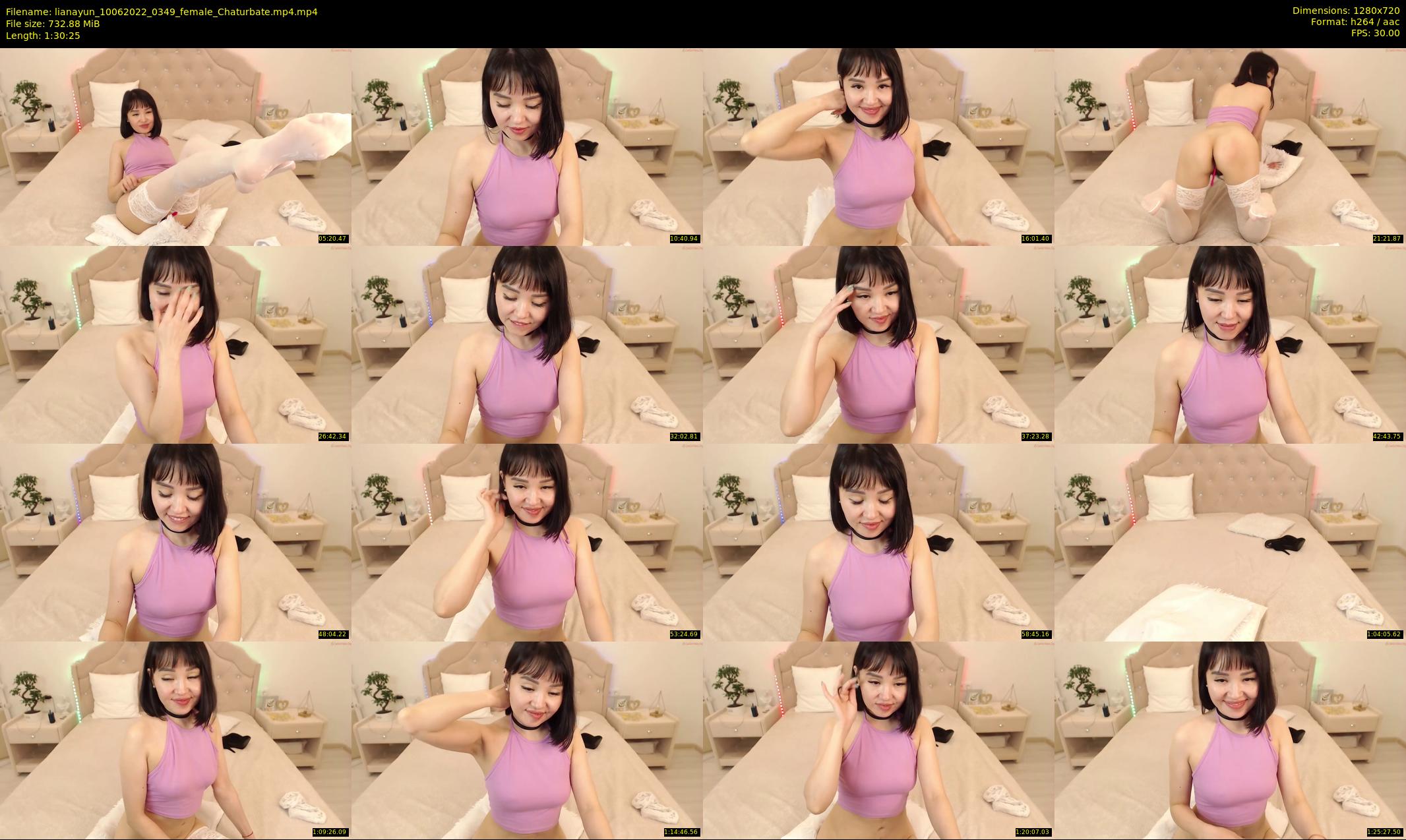 lianayun — 91 minute Chaturbate female cam show recording, 720p, Jun 10, 2022