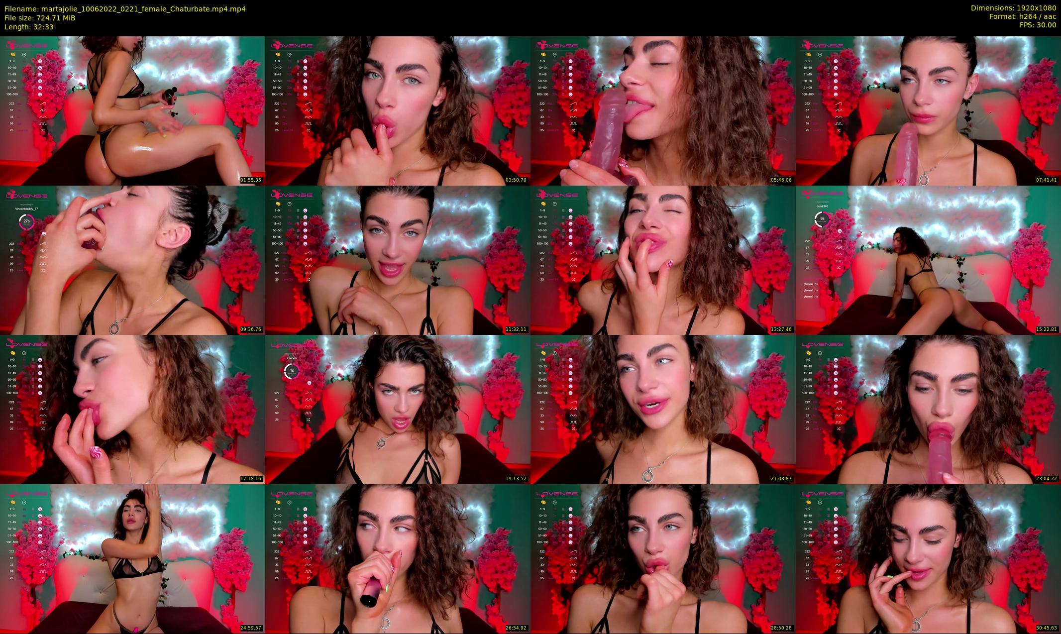 martajolie — 33 minute Chaturbate female cam show recording, 1080p, Jun 10, 2022