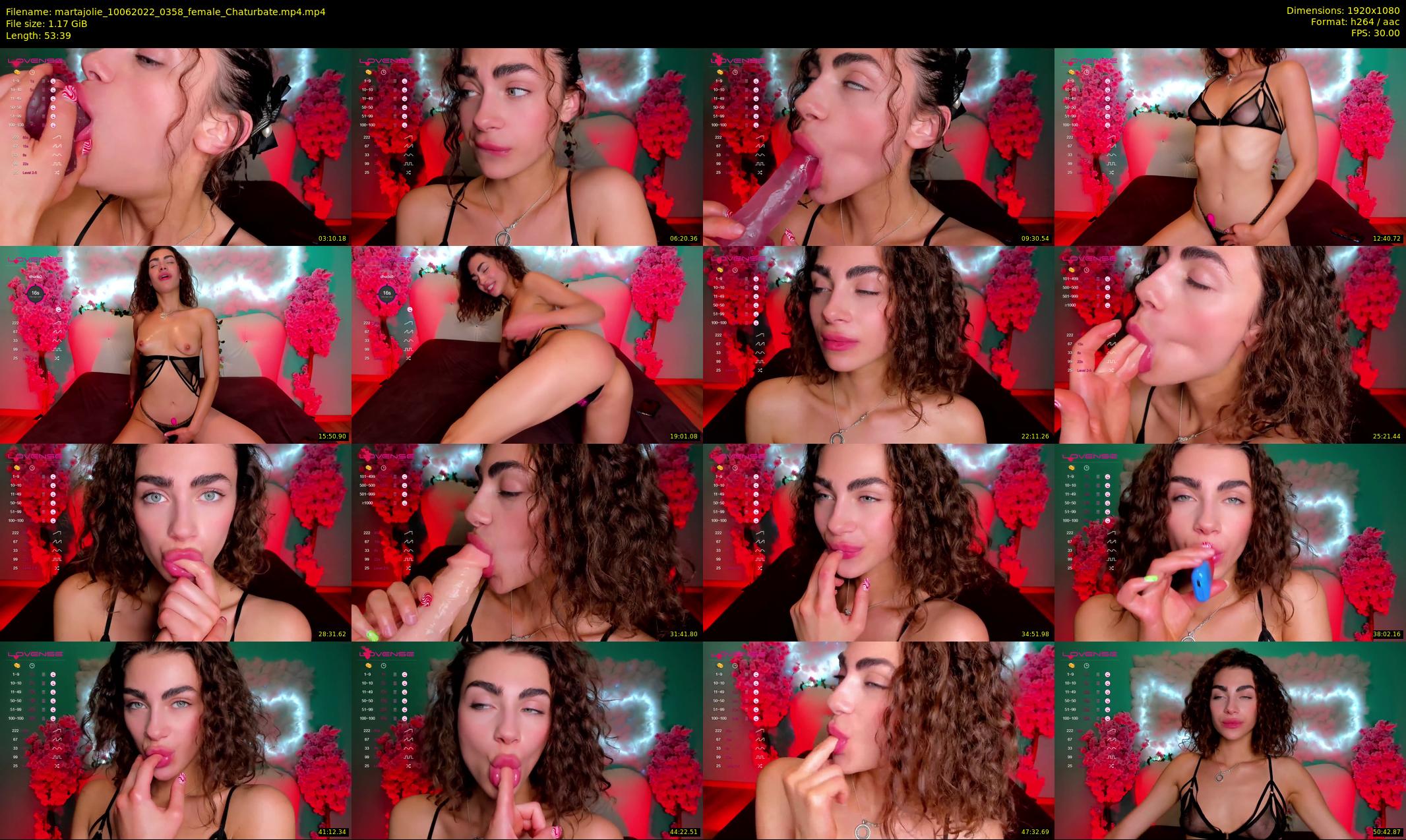 martajolie — 54 minute Chaturbate female cam show recording, 1080p, Jun 10, 2022