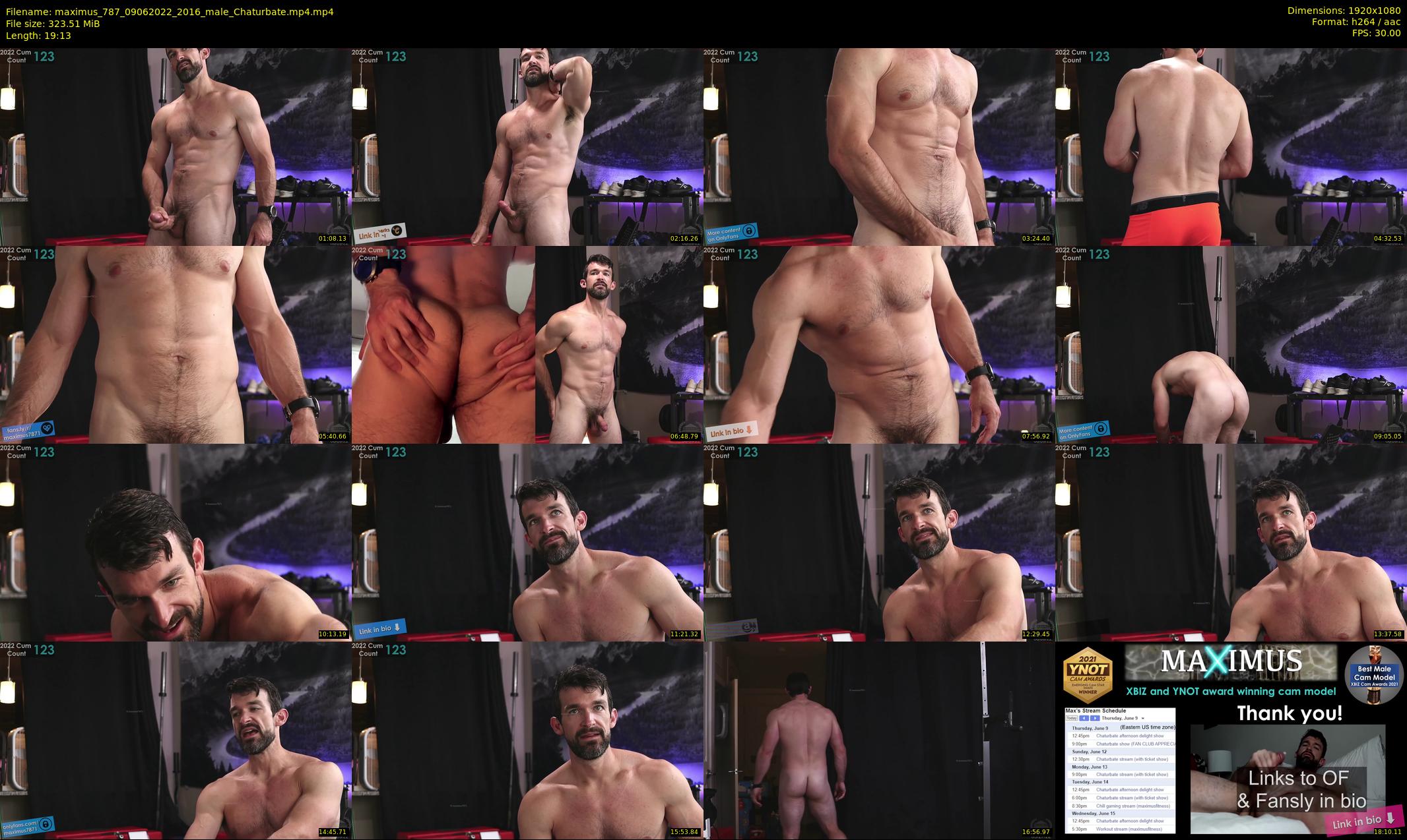 maximus_787 — 20 minute Chaturbate male cam show recording, 1080p, Jun 9, 2022