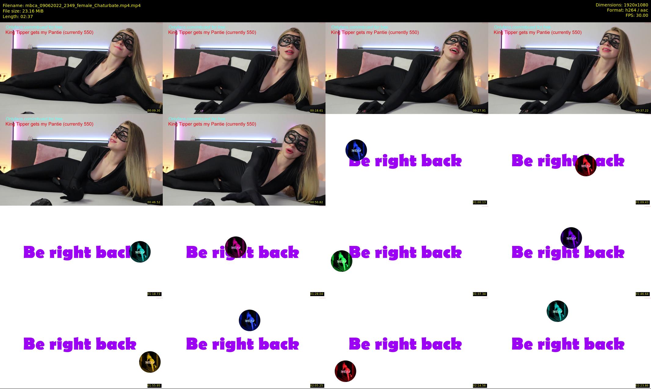 mbca — 3 minute Chaturbate couple cam show recording, 1080p, Jun 9, 2022