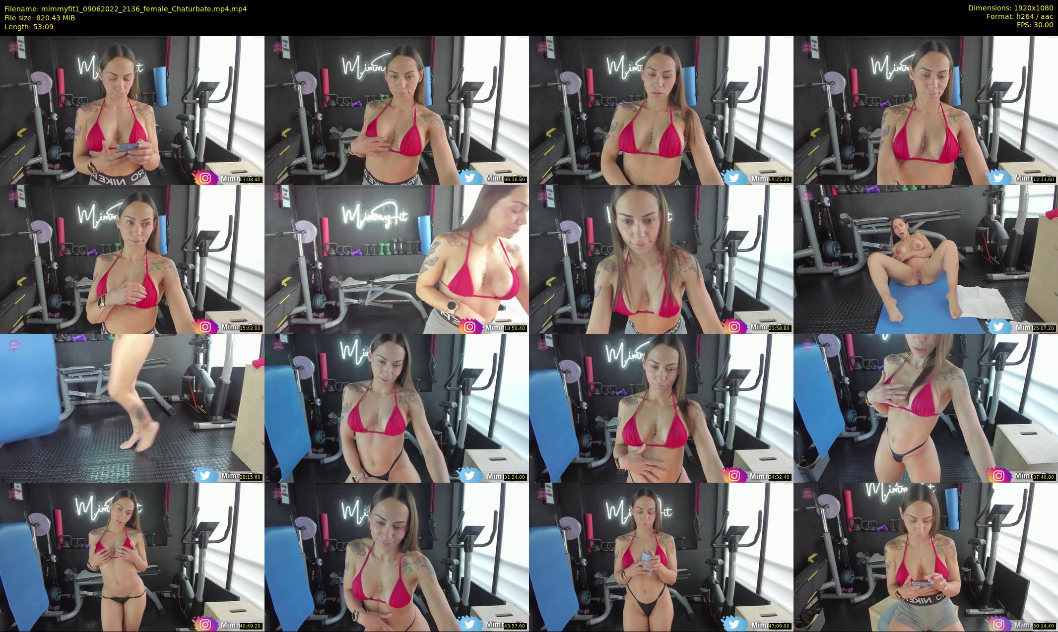 mimmyfit1 — 54 minute Chaturbate female cam show recording, 1080p, Jun 9, 2022