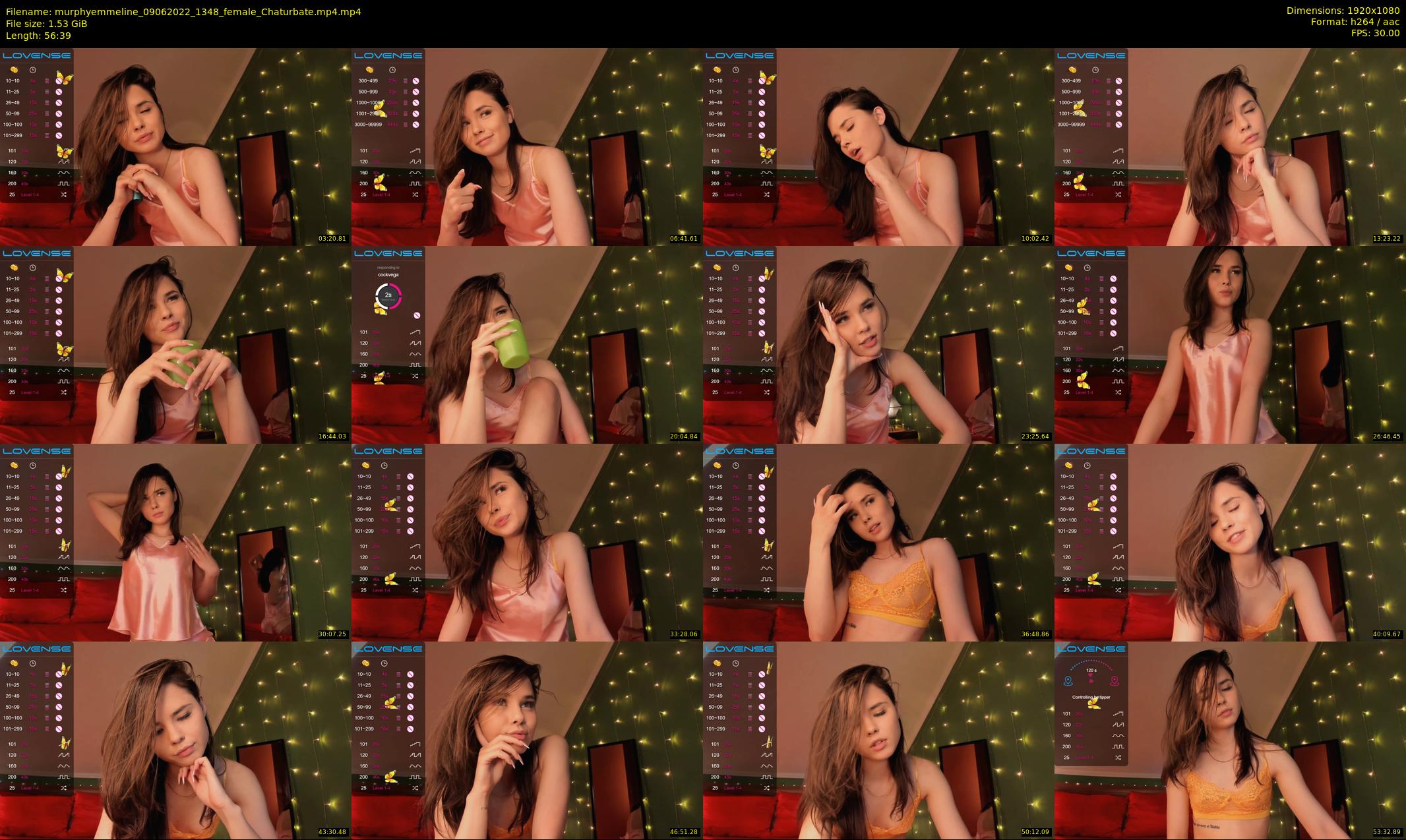 murphyemmeline — 57 minute Chaturbate female cam show recording, 1080p, Jun 9, 2022