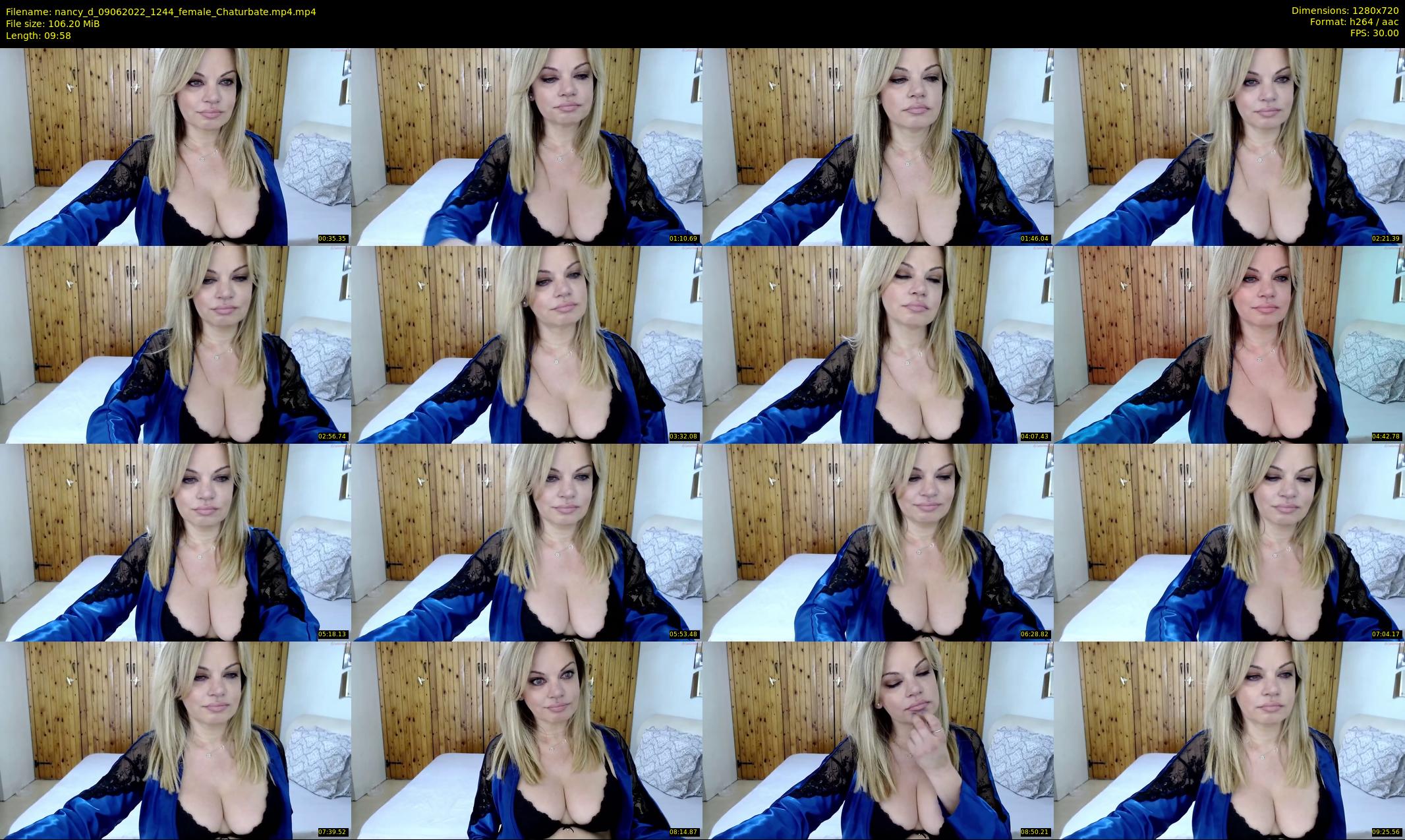 nancy_d — 10 minute Chaturbate female cam show recording, 720p, Jun 9, 2022