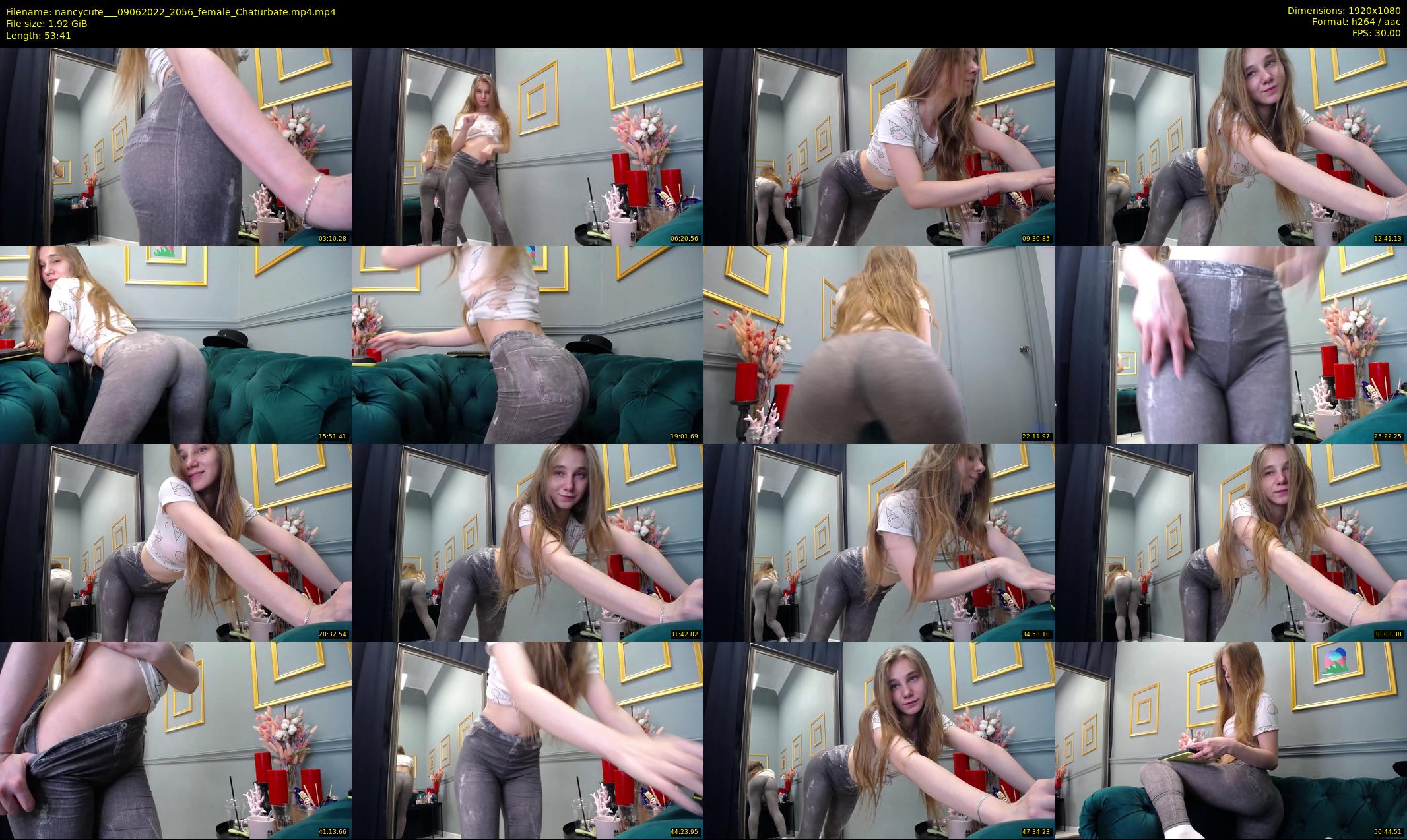 nancycute__ — 54 minute Chaturbate female cam show recording, 1080p, Jun 9, 2022