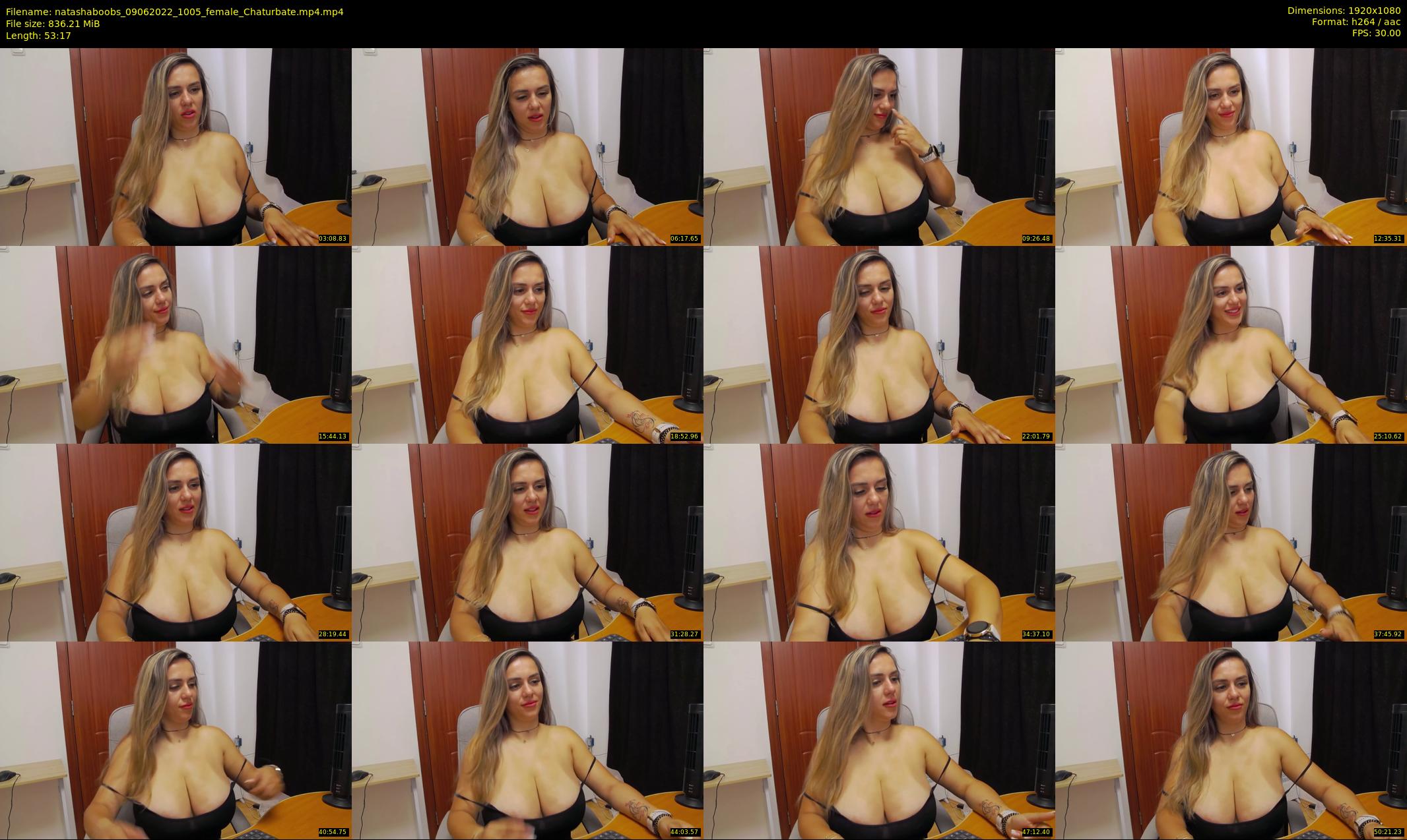 natashaboobs — 54 minute Chaturbate female cam show recording, 1080p, Jun 9, 2022