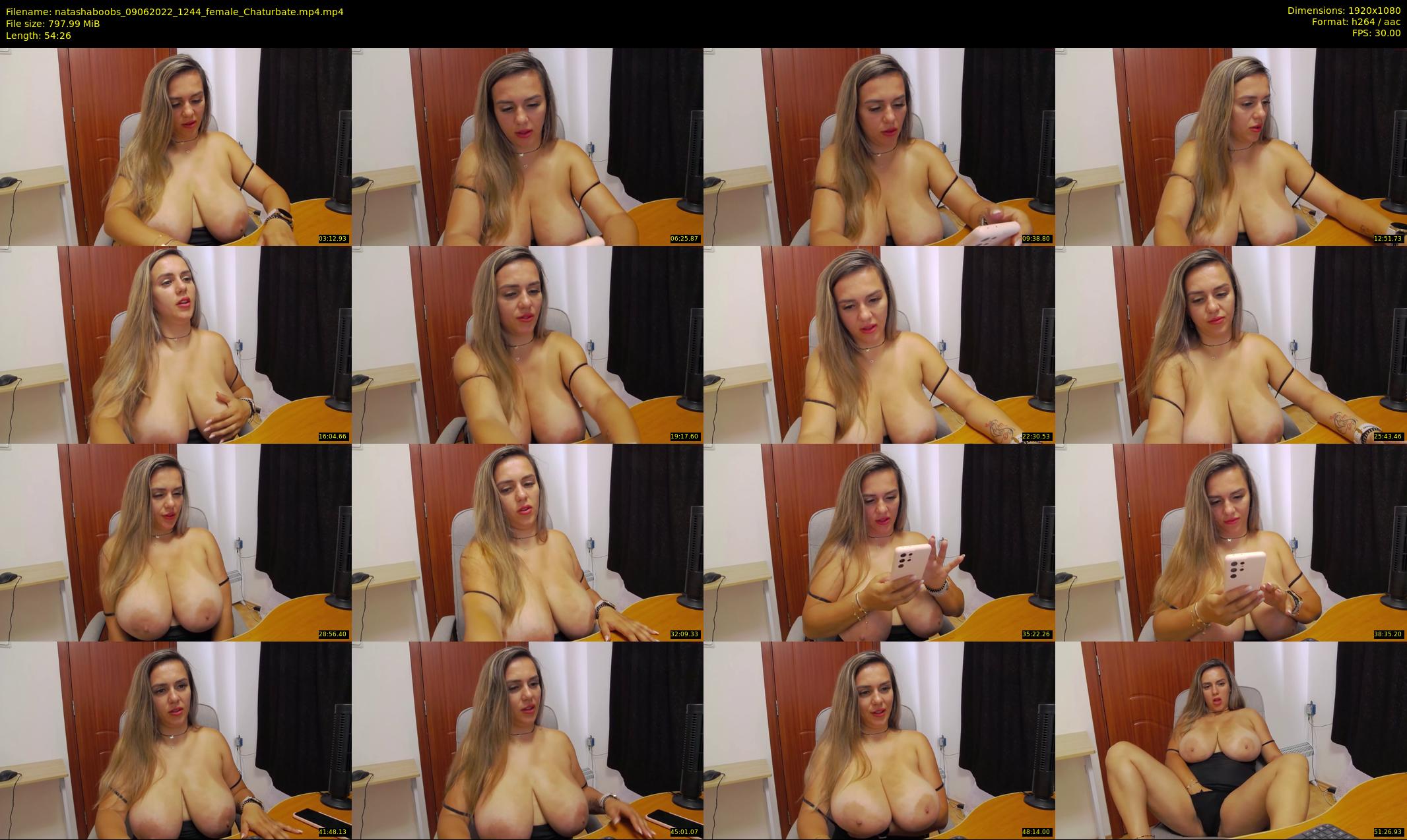 natashaboobs — 55 minute Chaturbate female cam show recording, 1080p, Jun 9, 2022