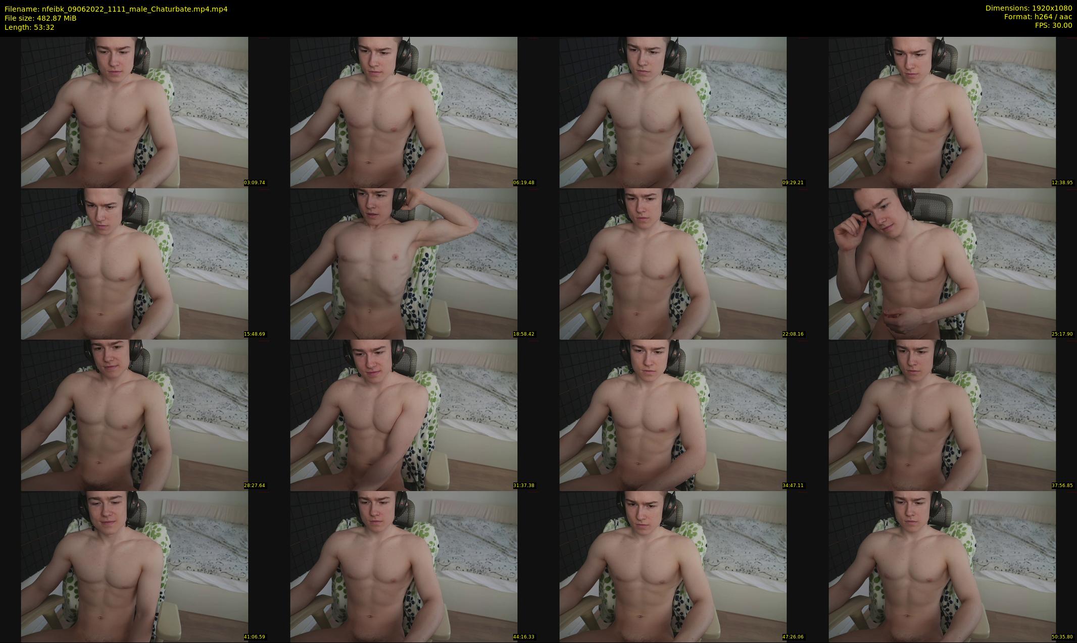 nfeibk — 54 minute Chaturbate male cam show recording, 1080p, Jun 9, 2022