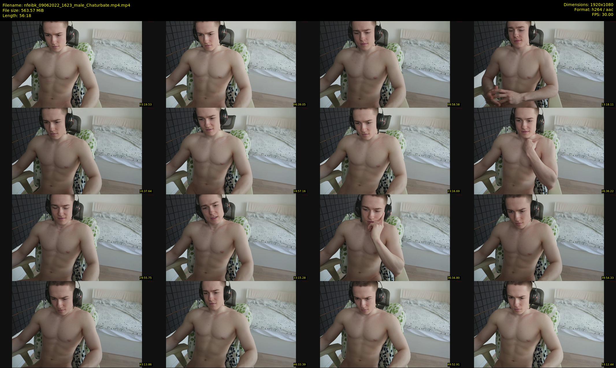 nfeibk — 57 minute Chaturbate male cam show recording, 1080p, Jun 9, 2022