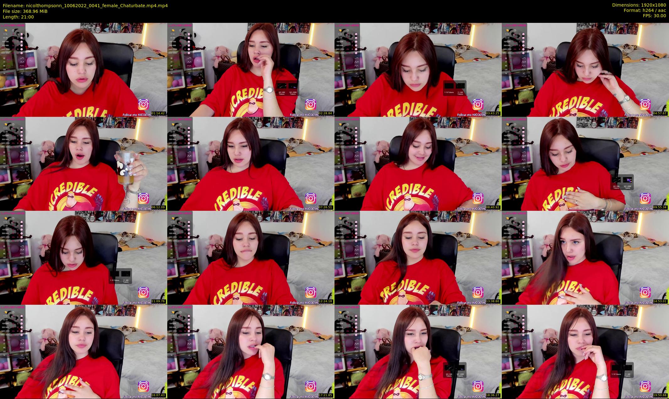 nicolthompsonn — 21 minute Chaturbate female cam show recording, 1080p, Jun 10, 2022