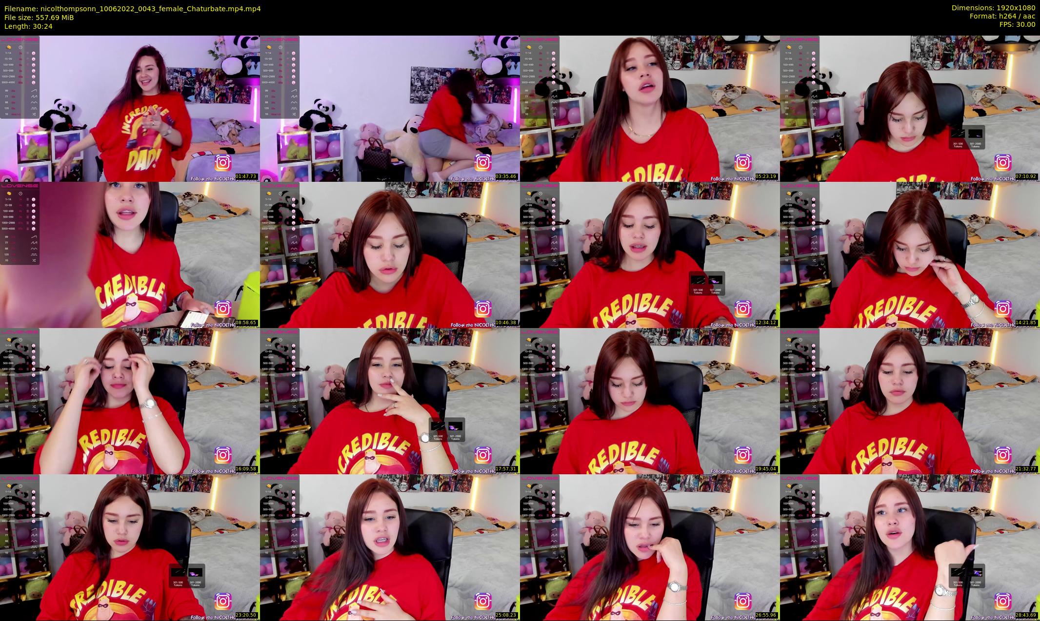 nicolthompsonn — 31 minute Chaturbate female cam show recording, 1080p, Jun 10, 2022