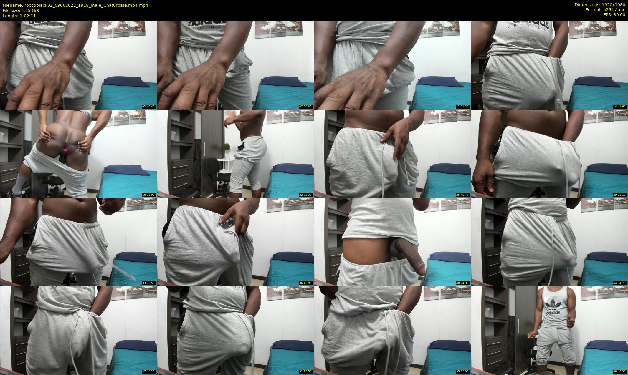 roccoblack02 — 63 minute Chaturbate male cam show recording, 1080p, Jun 9, 2022