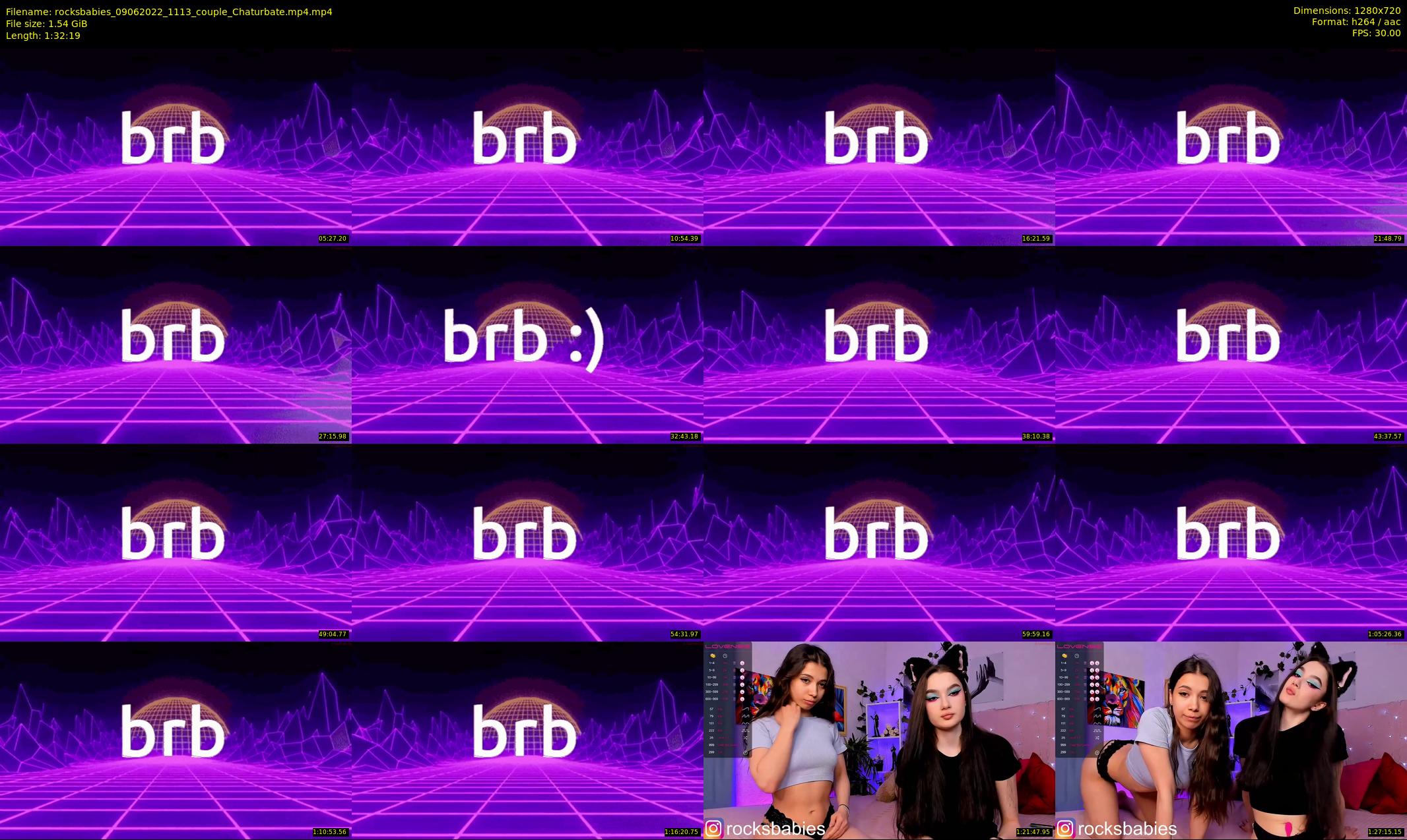rocksbabies — 93 minute Chaturbate female cam show recording, 720p, Jun 9, 2022