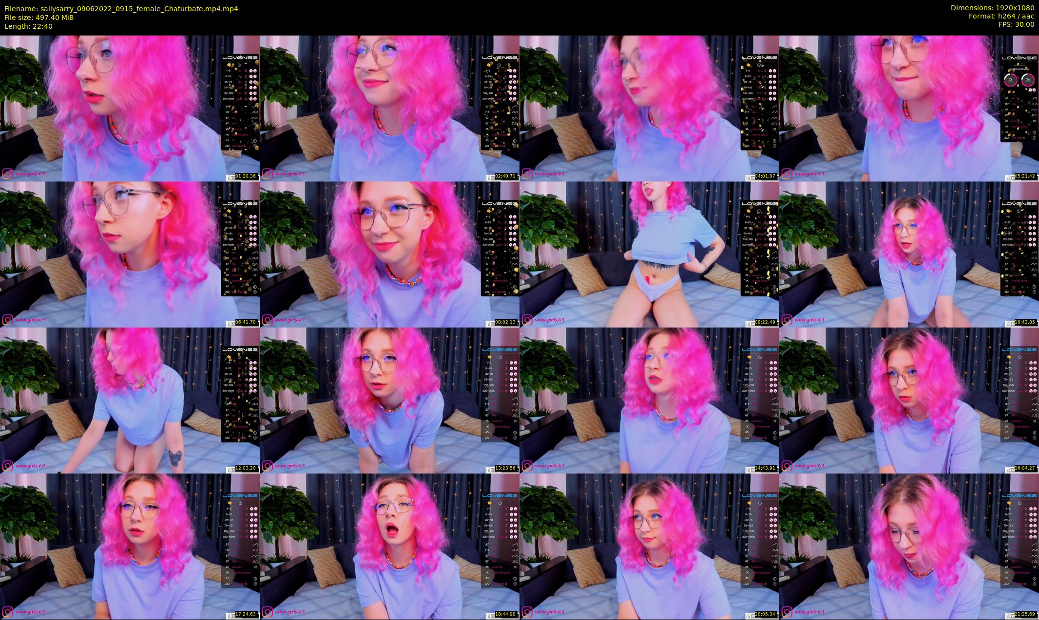sallysarry — 23 minute Chaturbate couple cam show recording, 1080p, Jun 9, 2022