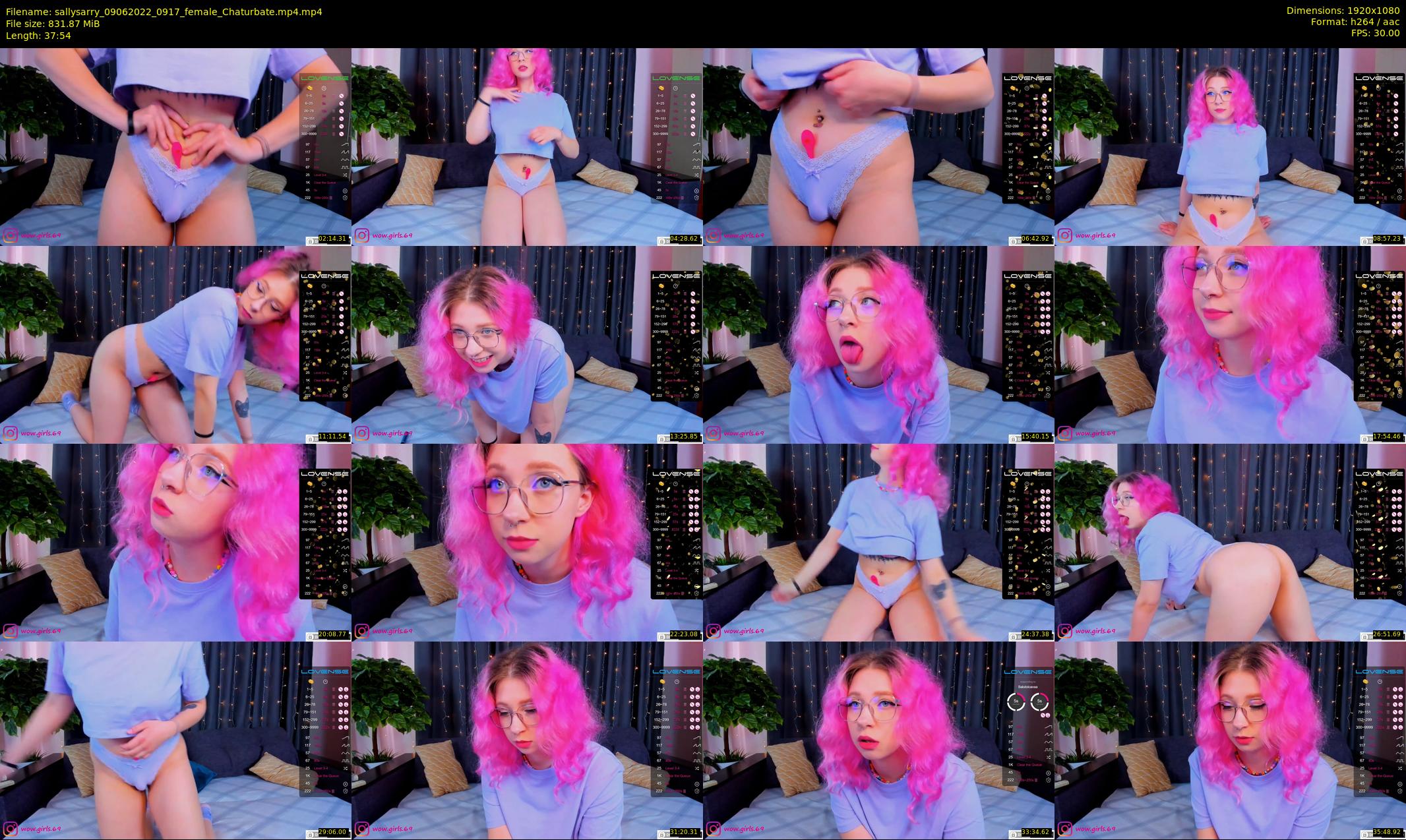 sallysarry — 38 minute Chaturbate couple cam show recording, 1080p, Jun 9, 2022
