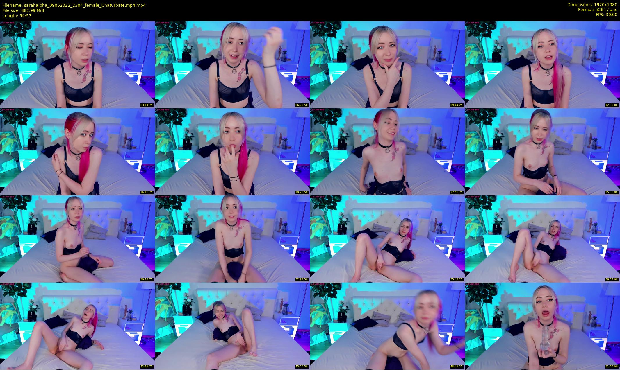 sarahalpha — 55 minute Chaturbate couple cam show recording, 1080p, Jun 9, 2022