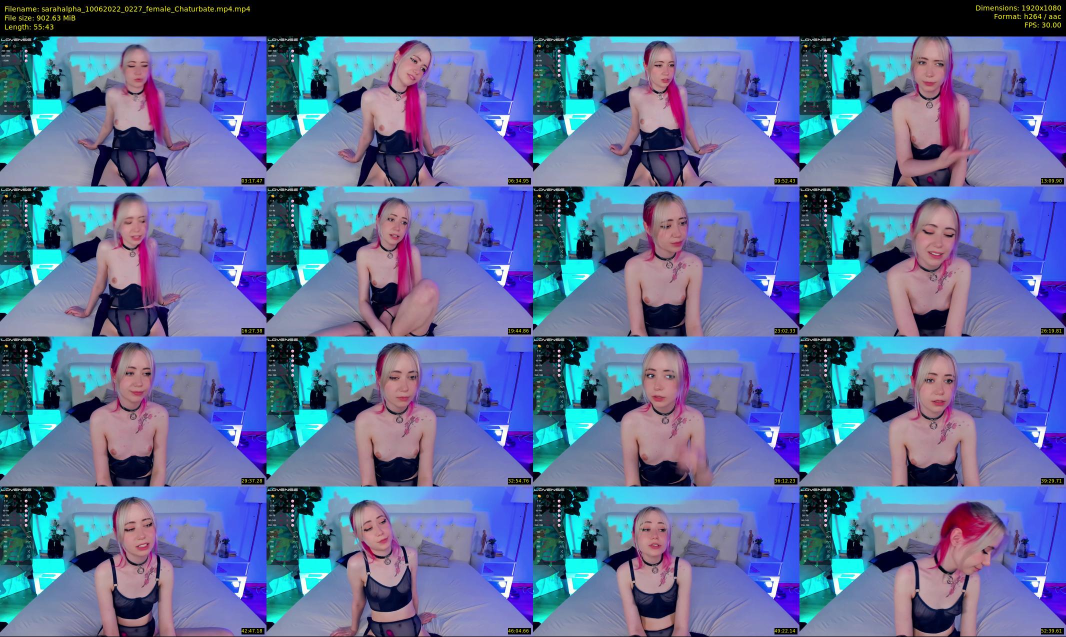 sarahalpha — 56 minute Chaturbate couple cam show recording, 1080p, Jun 10, 2022