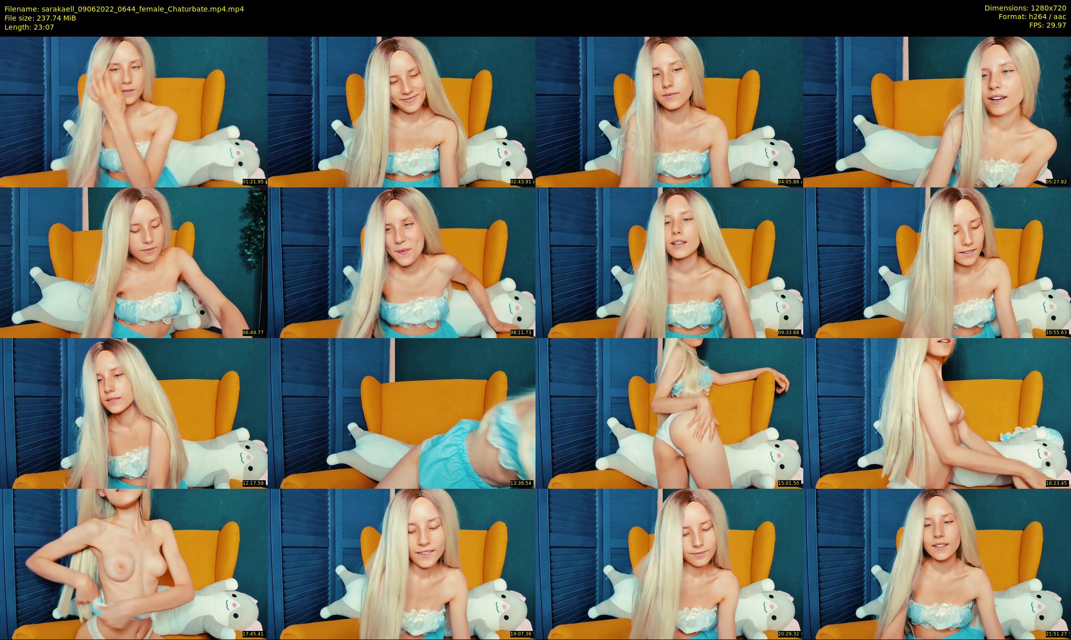 sarakaell — 24 minute Chaturbate female cam show recording, 720p, Jun 9, 2022