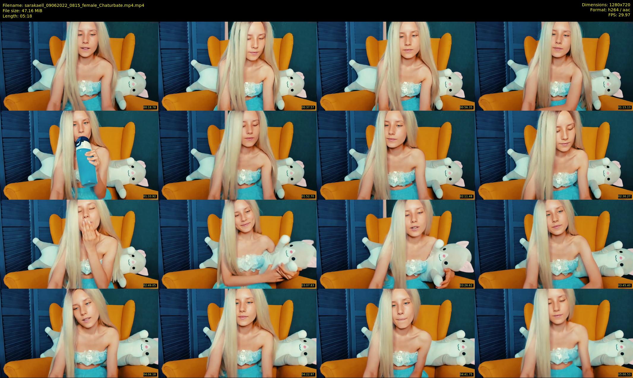 sarakaell — 6 minute Chaturbate female cam show recording, 720p, Jun 9, 2022