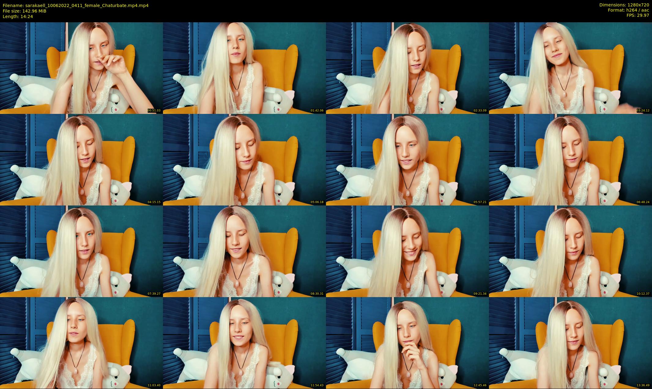 sarakaell — 15 minute Chaturbate female cam show recording, 720p, Jun 10, 2022