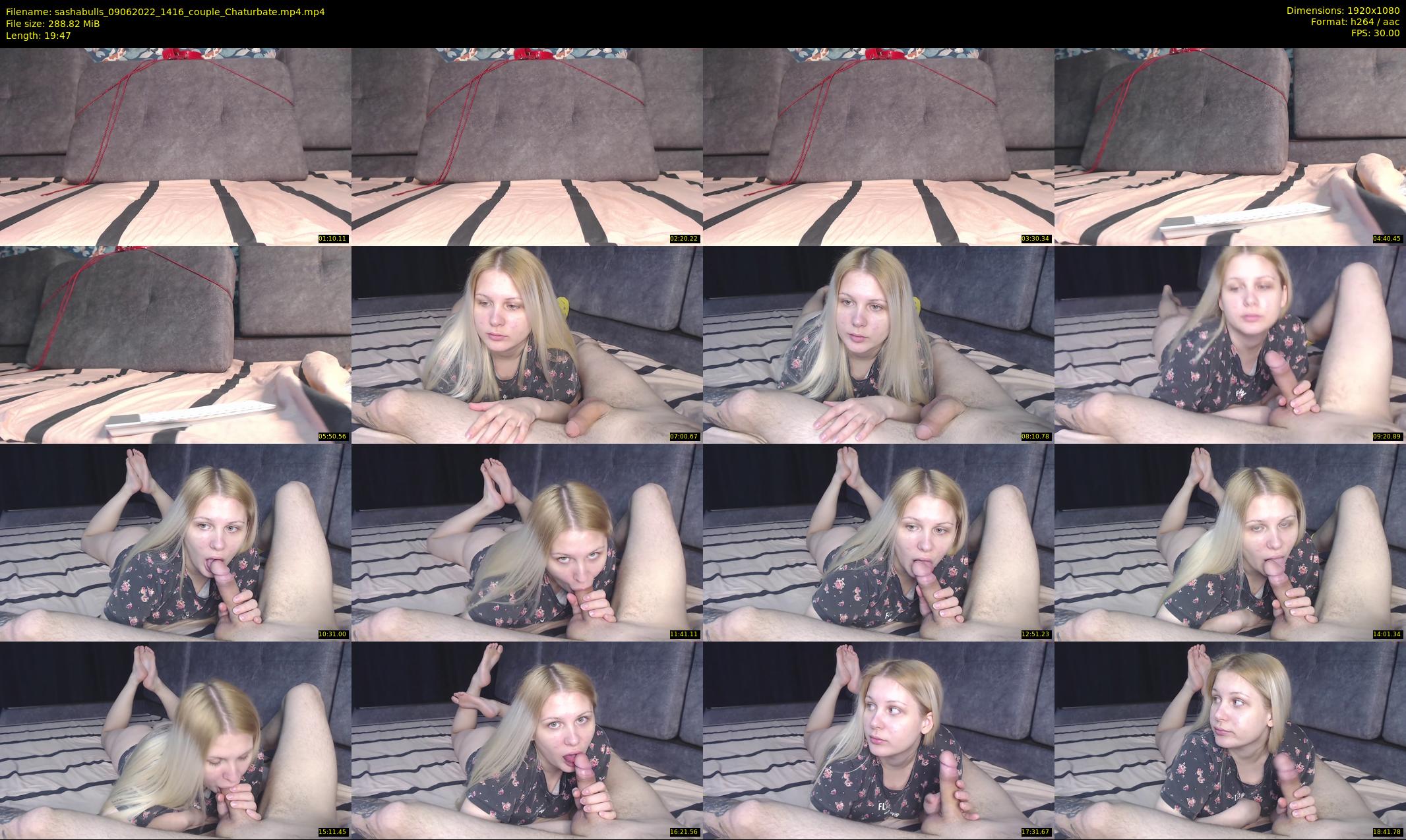 sashabulls — 20 minute Chaturbate couple cam show recording, 1080p, Jun 9, 2022