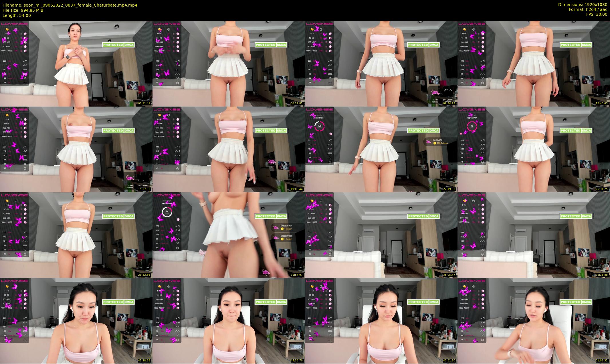 seon_mi — 54 minute Chaturbate female cam show recording, 1080p, Jun 9, 2022