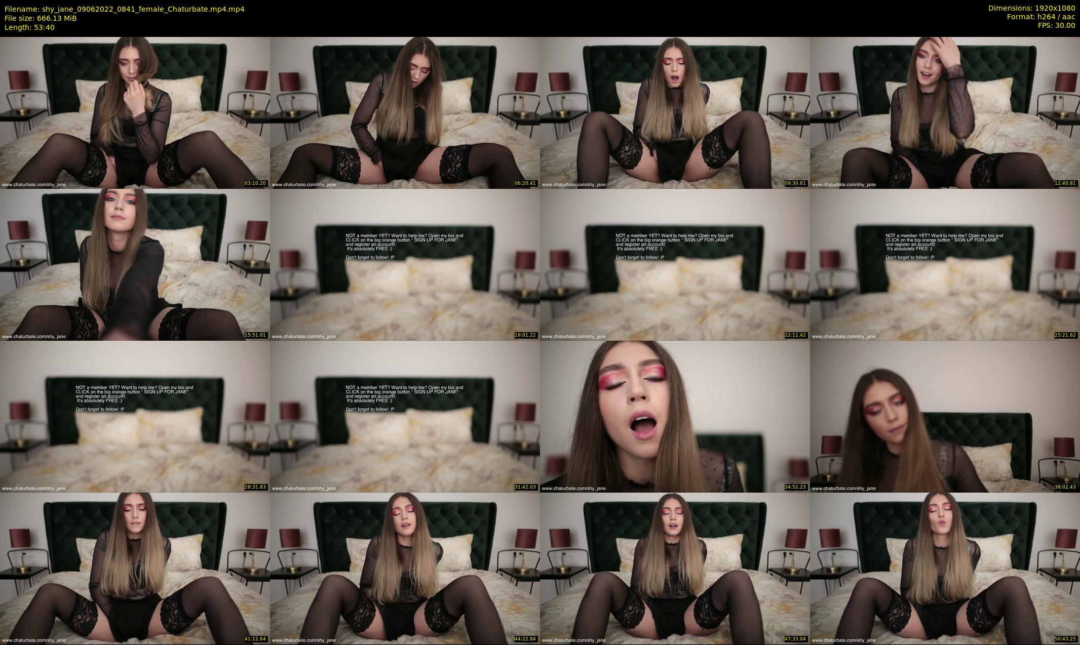 shy_jane — 54 minute Chaturbate female cam show recording, 1080p, Jun 9, 2022