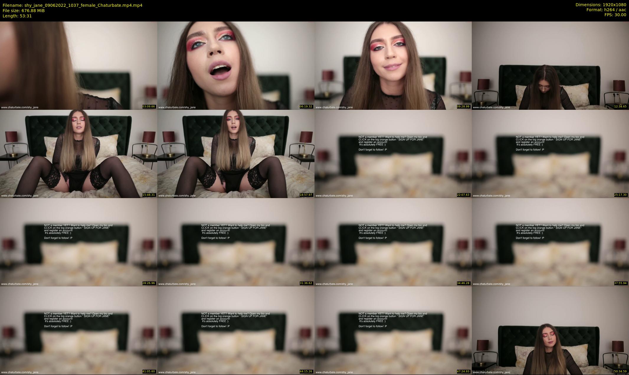 shy_jane — 54 minute Chaturbate female cam show recording, 1080p, Jun 9, 2022