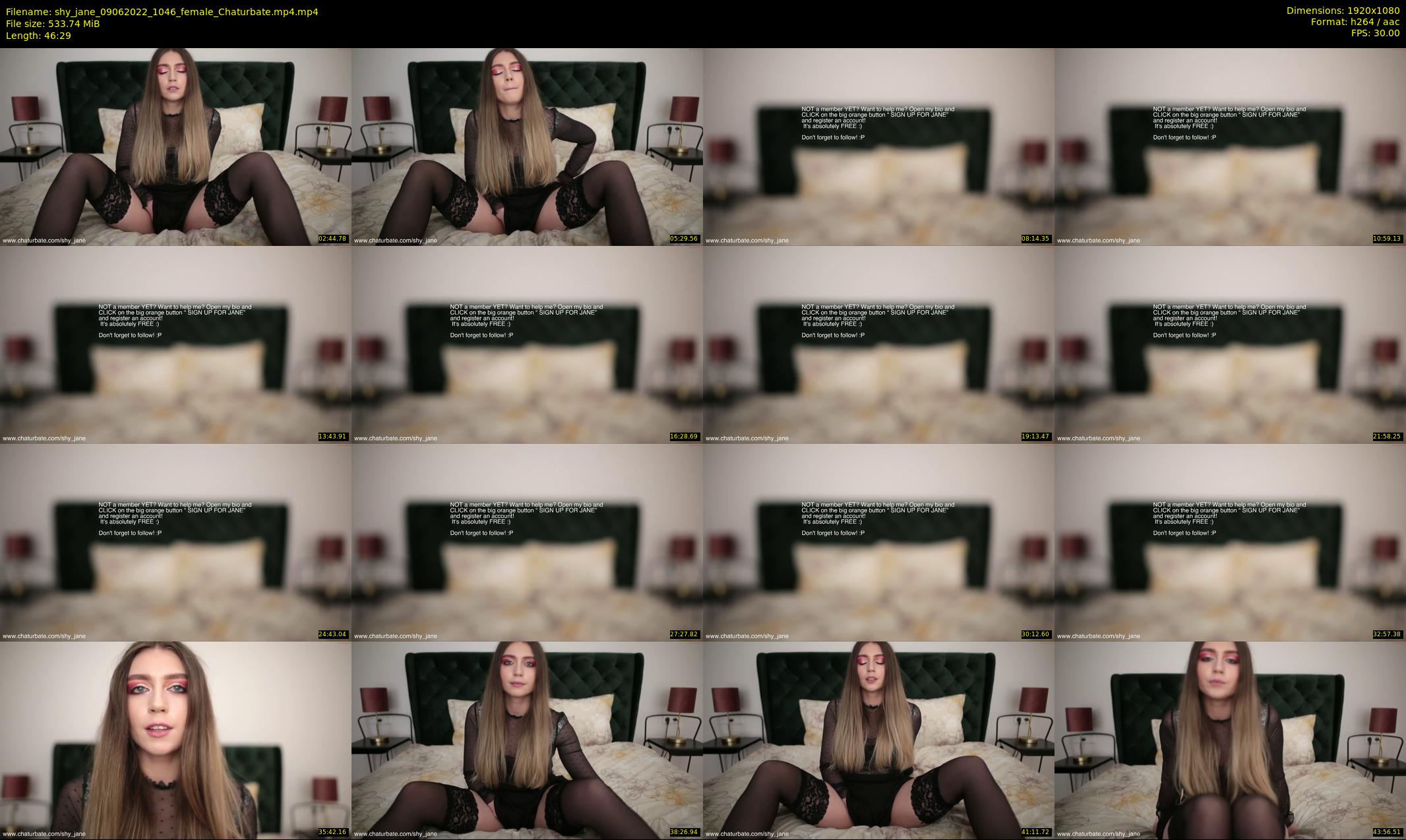 shy_jane — 47 minute Chaturbate female cam show recording, 1080p, Jun 9, 2022