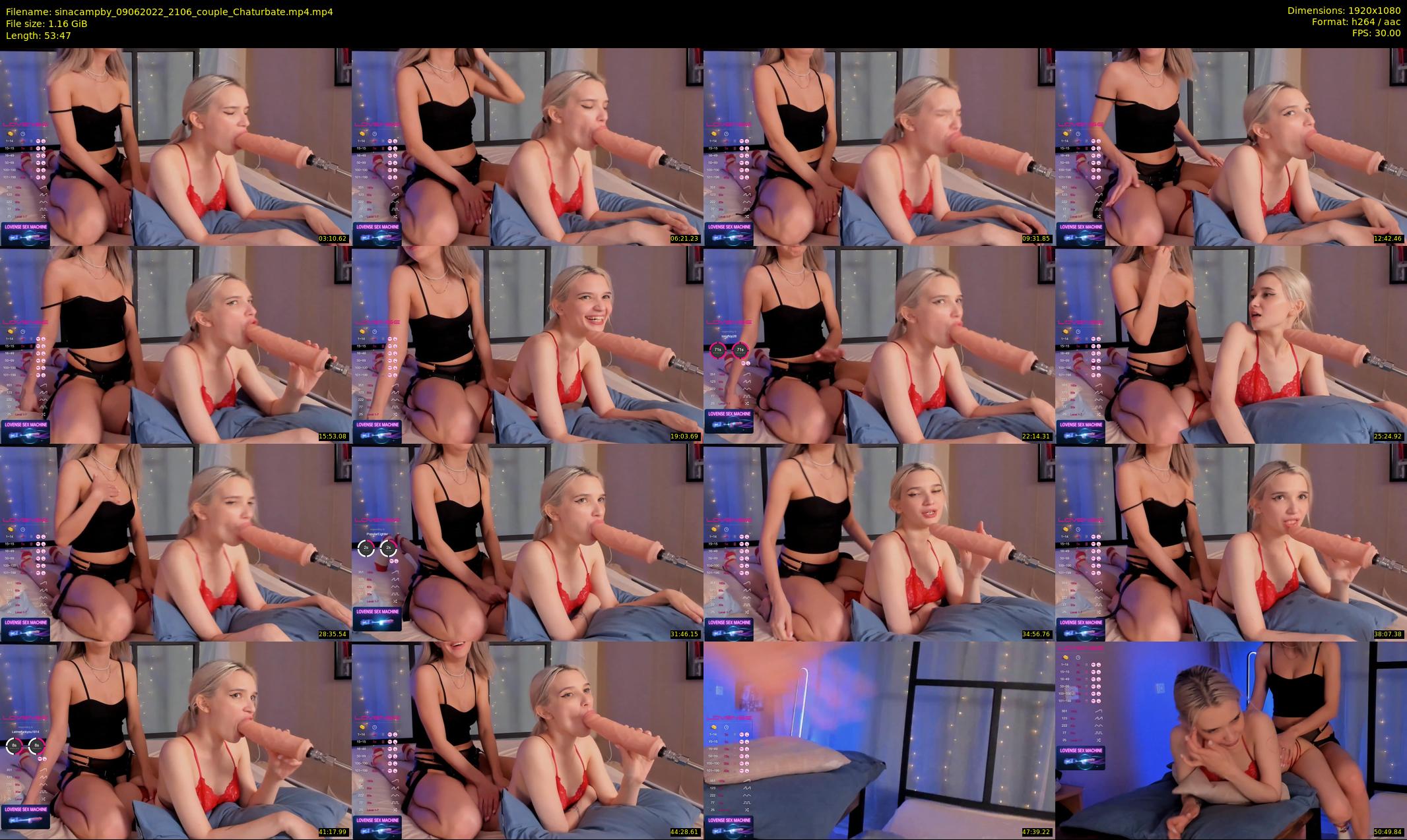sinacampby — 54 minute Chaturbate couple cam show recording, 1080p, Jun 9, 2022