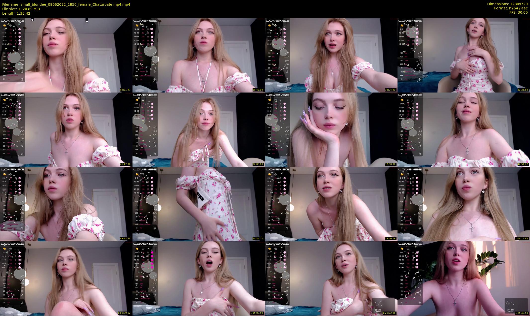 small_blondee — 91 minute Chaturbate female cam show recording, 720p, Jun 9, 2022