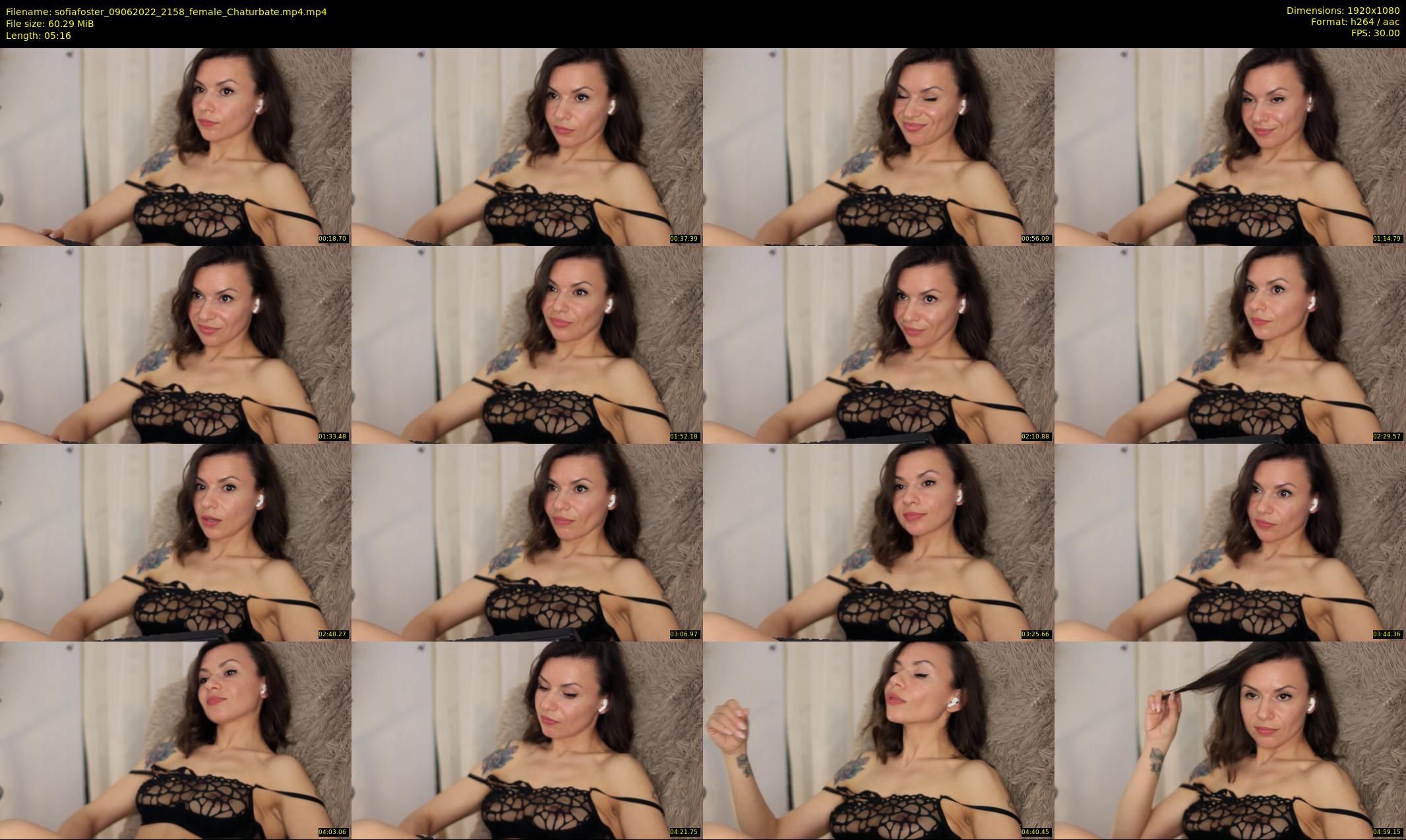 sofiafoster — 6 minute Chaturbate female cam show recording, 1080p, Jun 9, 2022