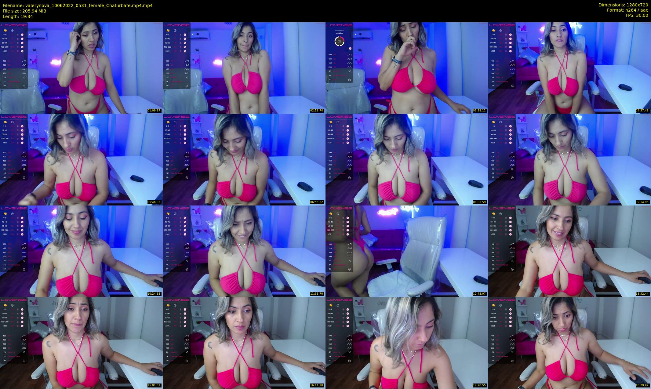 valerynova — 20 minute Chaturbate female cam show recording, 720p, Jun 10, 2022