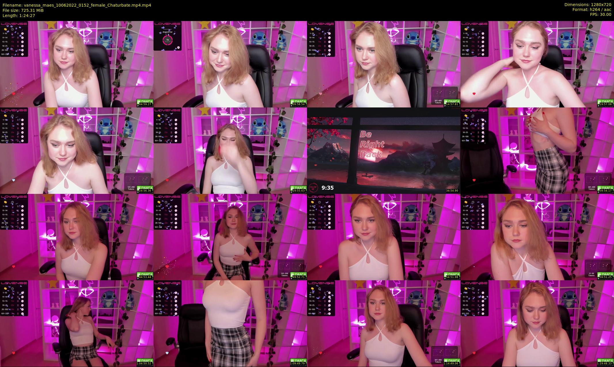 vanessa_maes — 85 minute Chaturbate female cam show recording, 720p, Jun 10, 2022