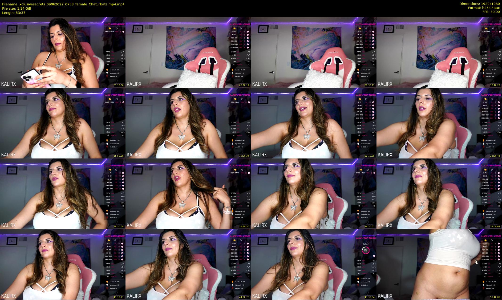xclusivesecrets — 54 minute Chaturbate female cam show recording, 1080p, Jun 9, 2022