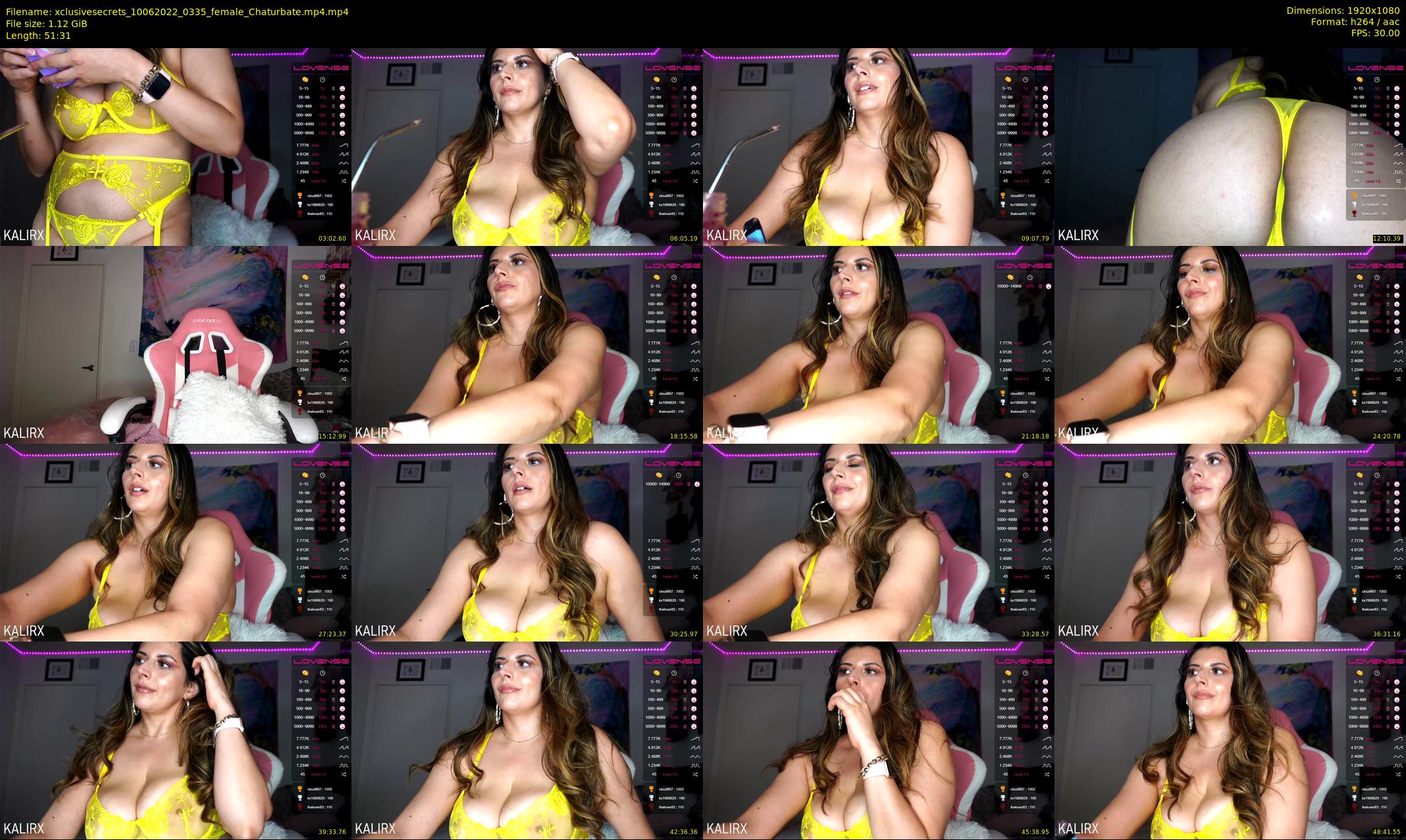 xclusivesecrets — 52 minute Chaturbate female cam show recording, 1080p, Jun 10, 2022
