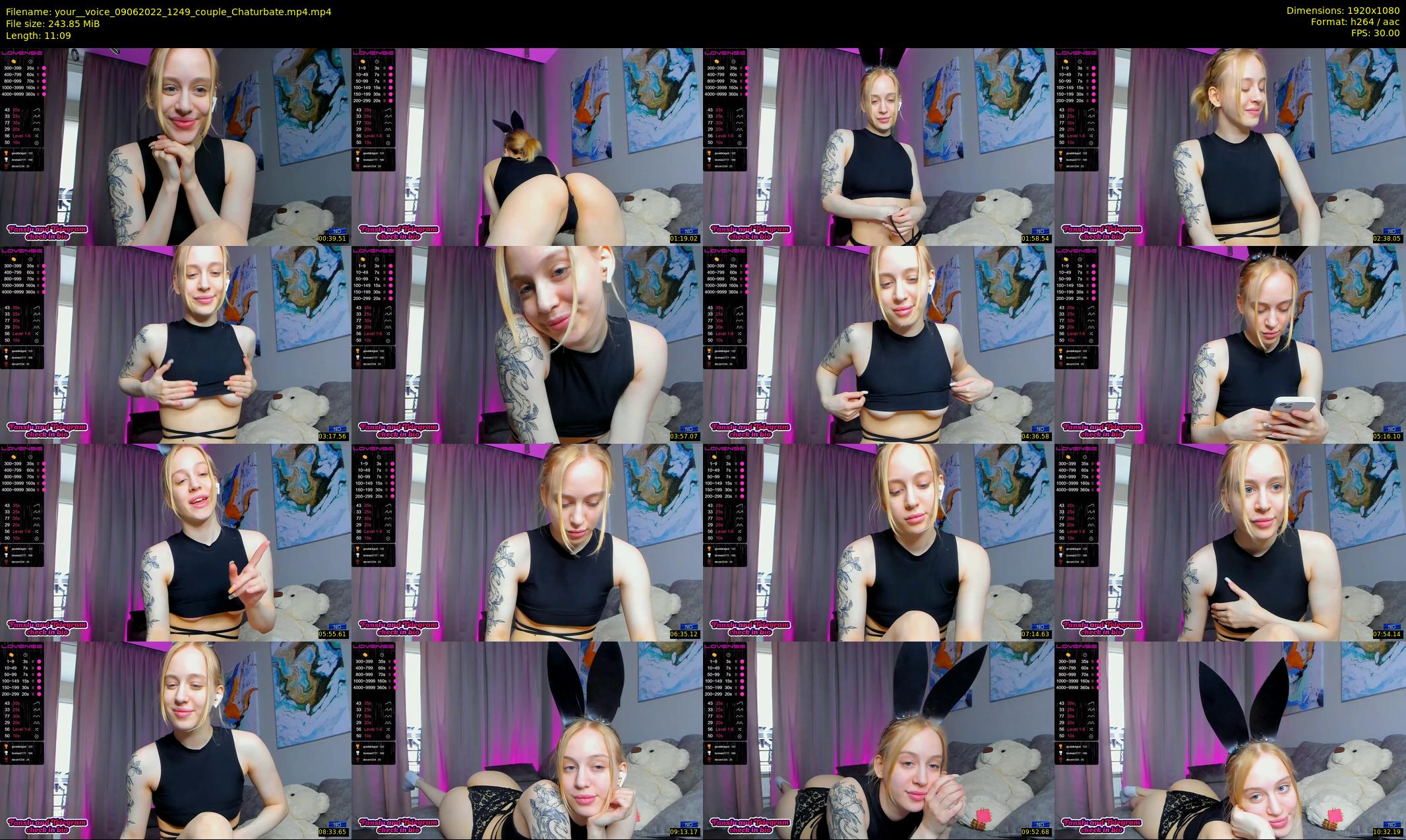 your__voice — 12 minute Chaturbate female cam show recording, 1080p, Jun 9, 2022