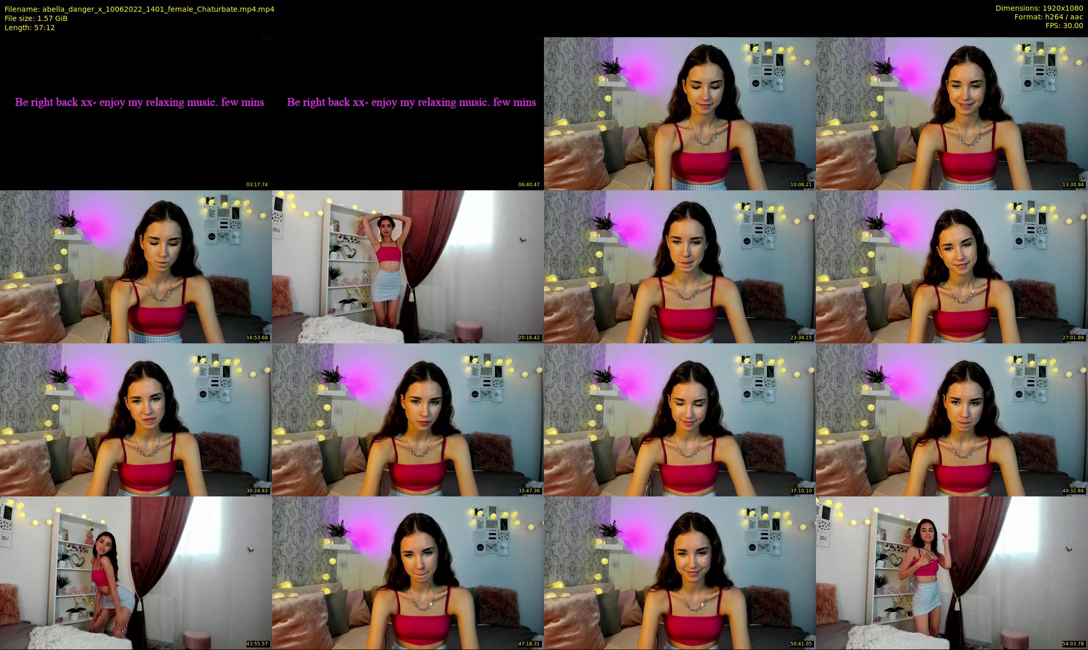 abella_danger_x — 58 minute Chaturbate female cam show recording, 1080p, Jun 10, 2022