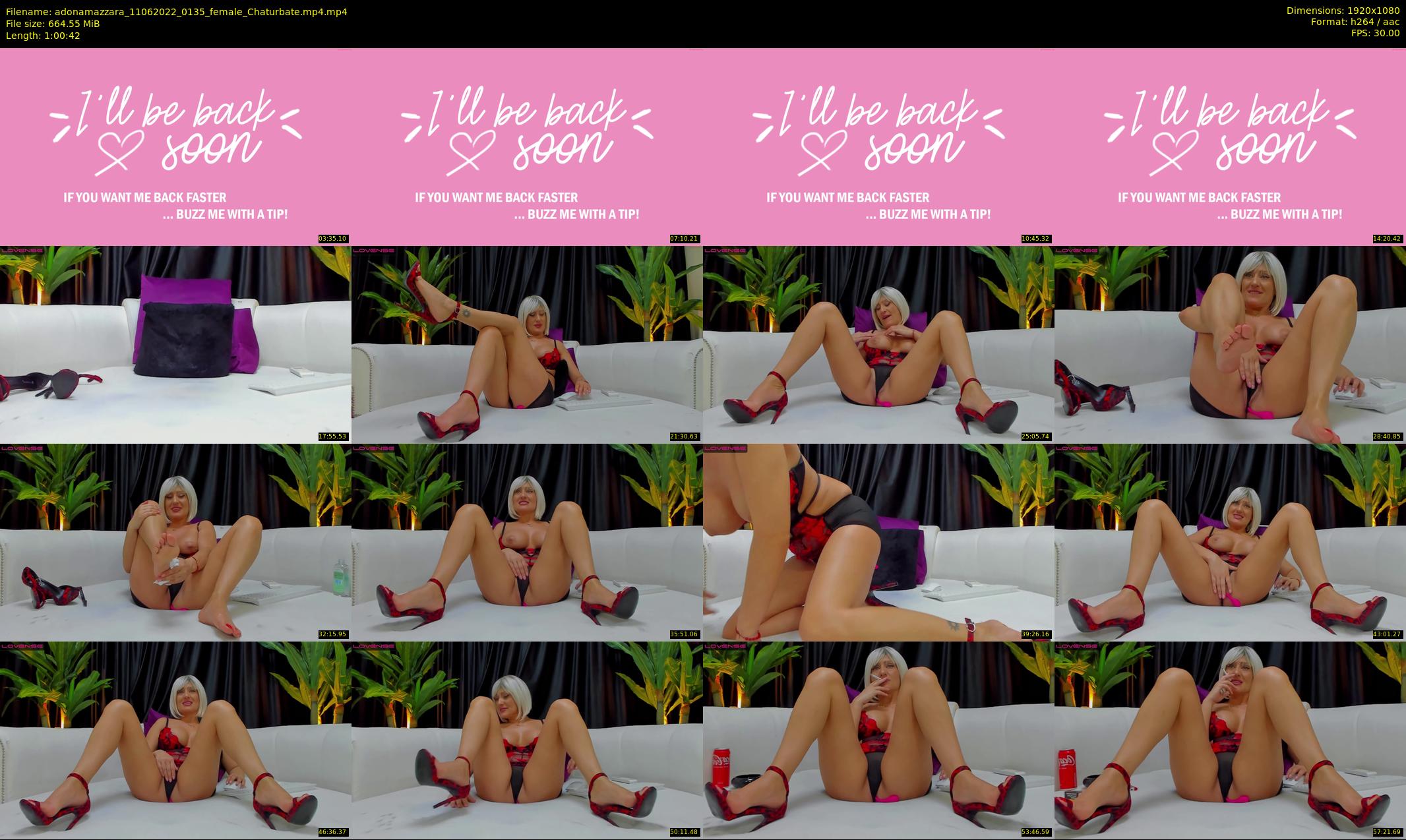 adonamazzara — 61 minute Chaturbate female cam show recording, 1080p, Jun 11, 2022